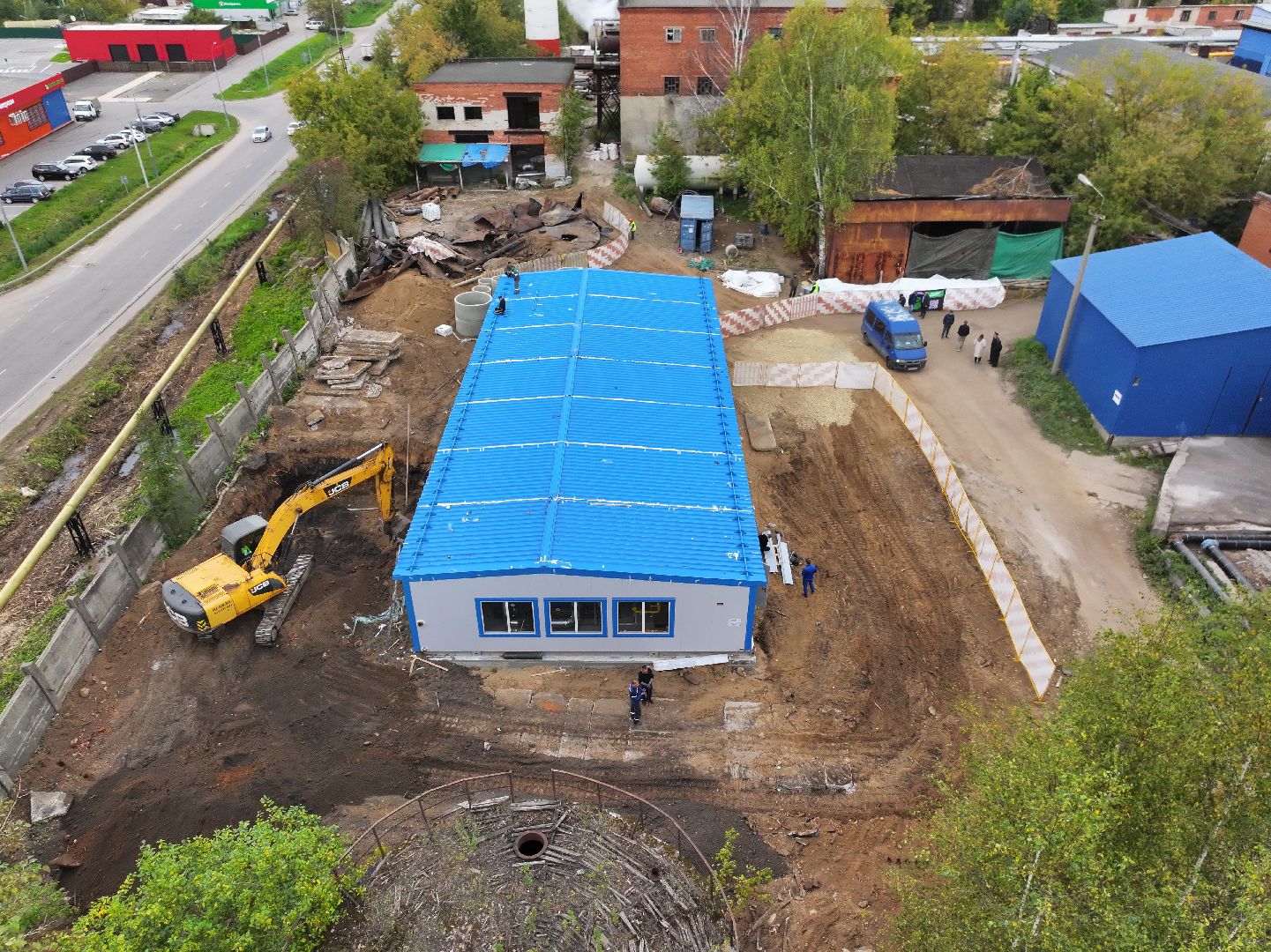 видео с коптера, котельная в солнечногорске,