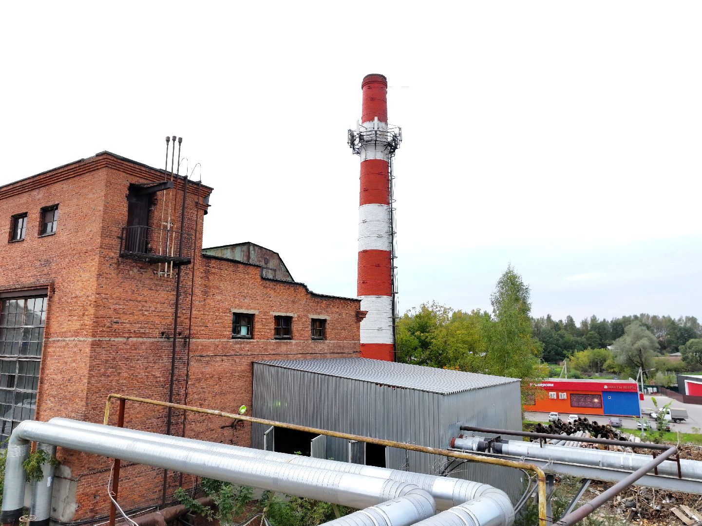 видео с коптера, котельная в солнечногорске,