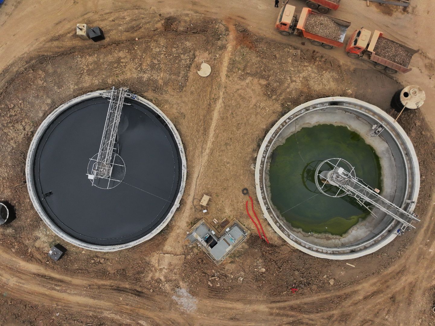 видео с коптера, очистные в солнечногорске,