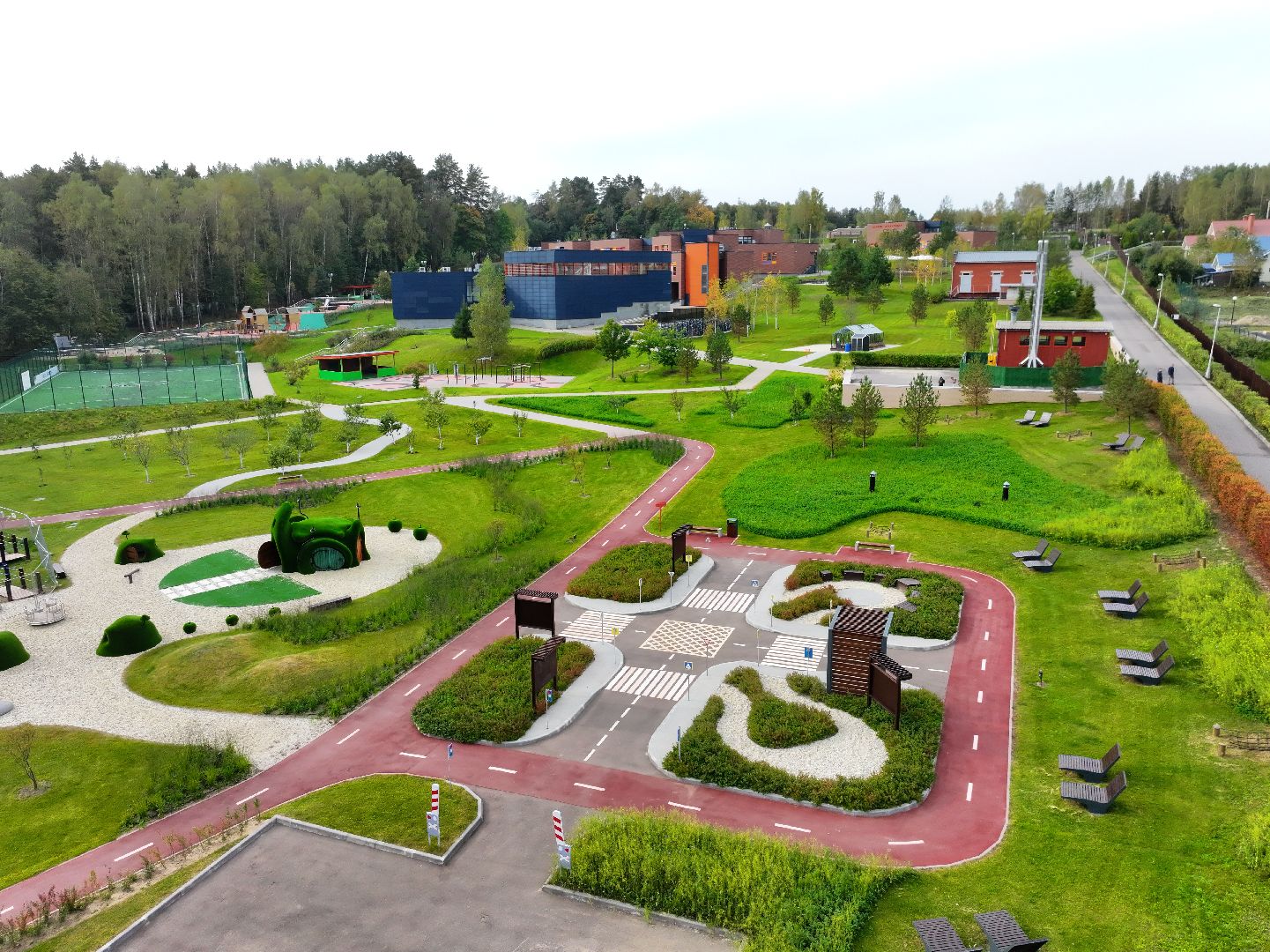 видео с коптера, семейный городок серпухов,