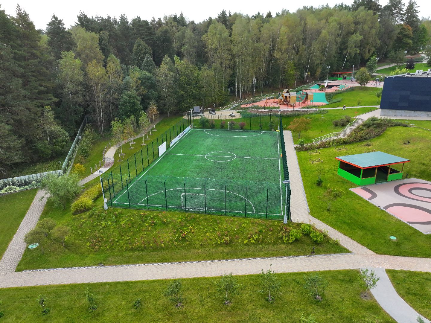 видео с коптера, семейный городок серпухов,