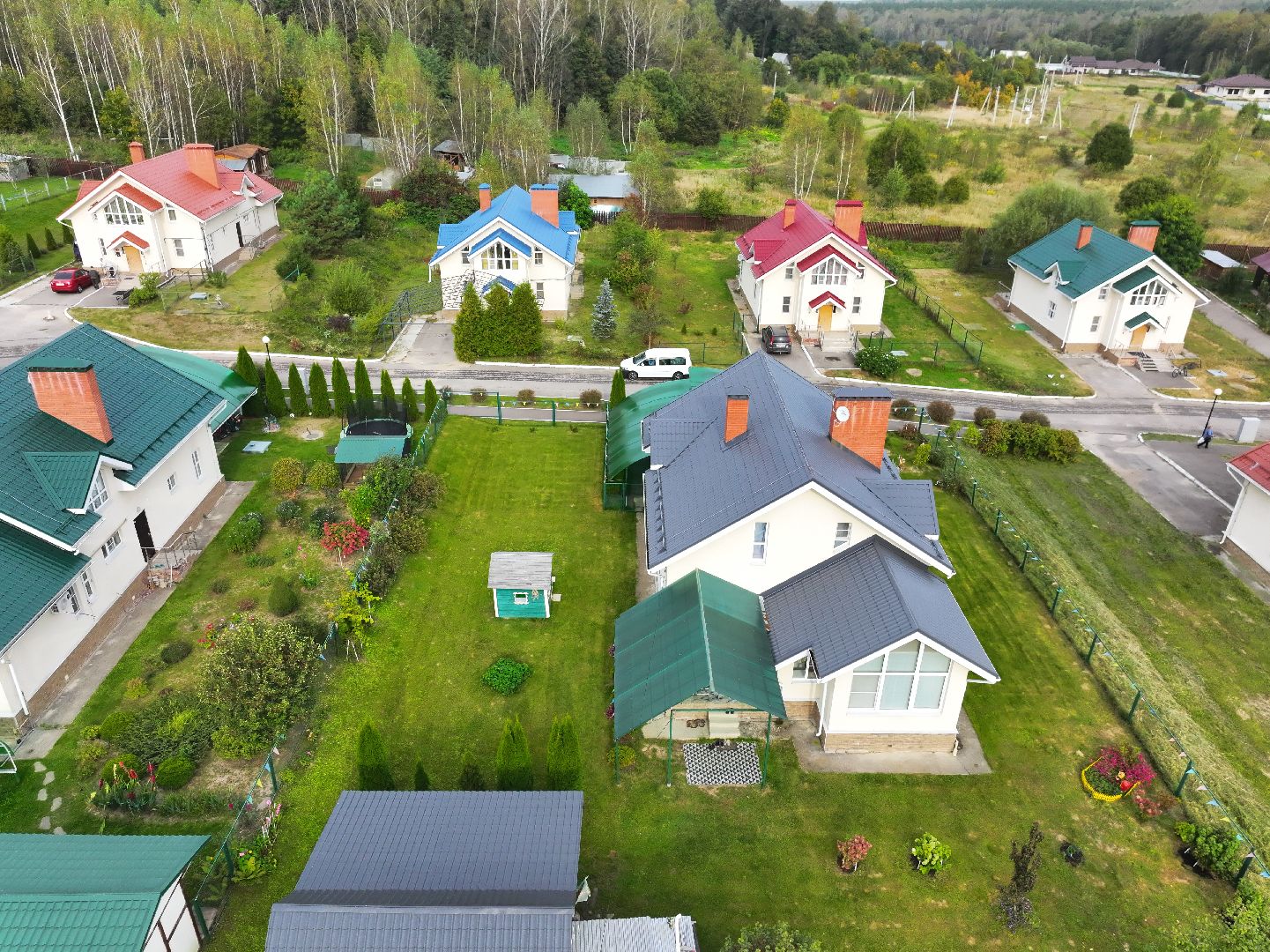 видео с коптера, семейный городок серпухов,