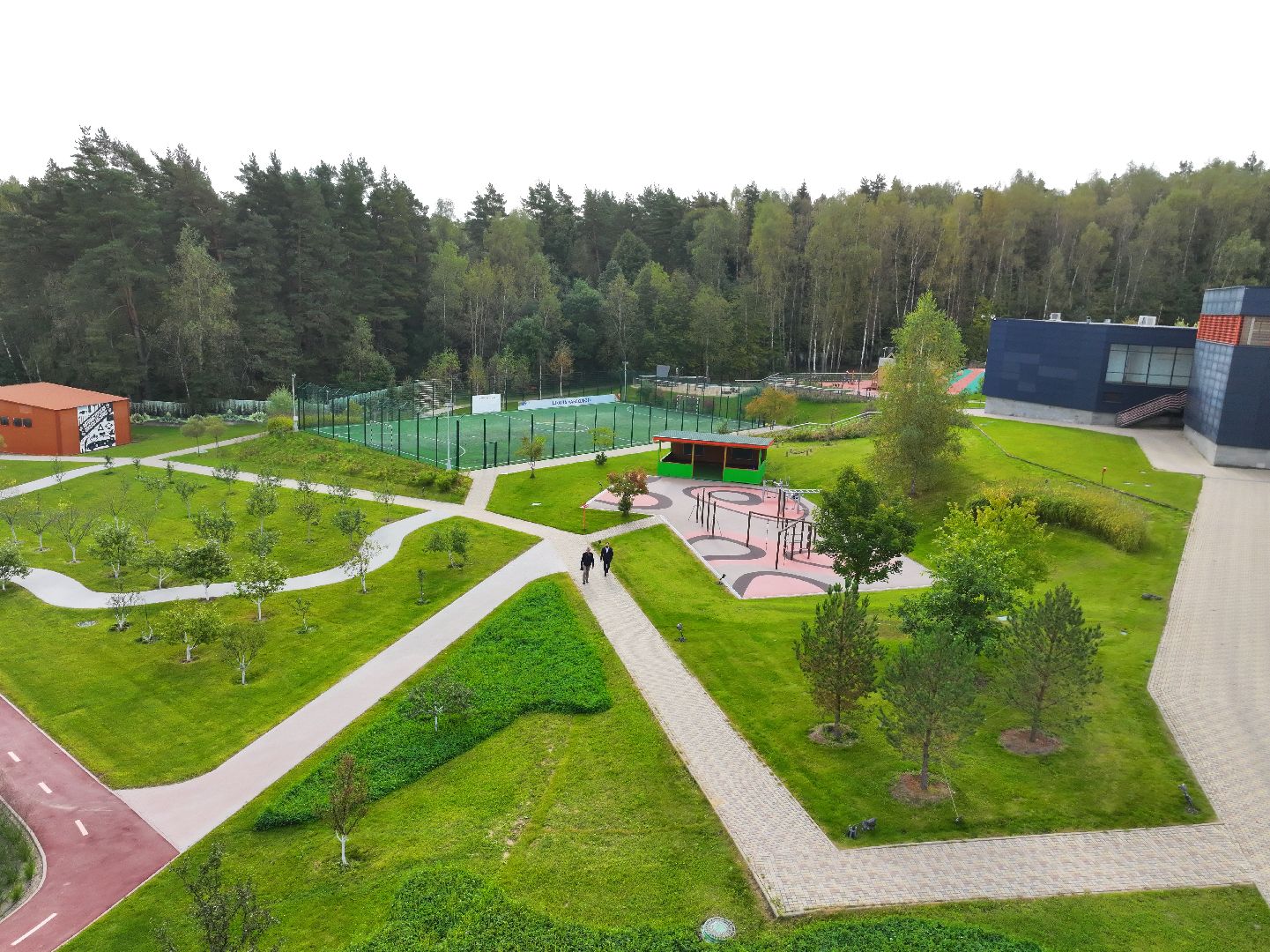 видео с коптера, семейный городок серпухов,