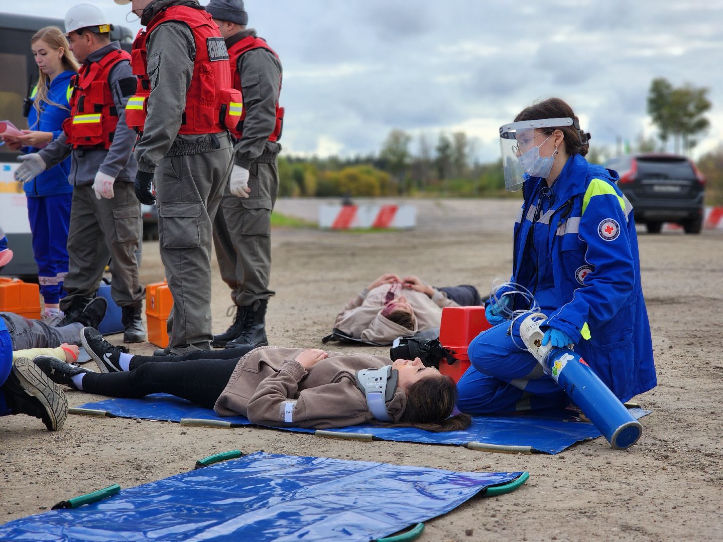 скорая помощь, учения скорой помощи,  скорая медицинская помощь, деревня клюшниково, богородский городской округ,