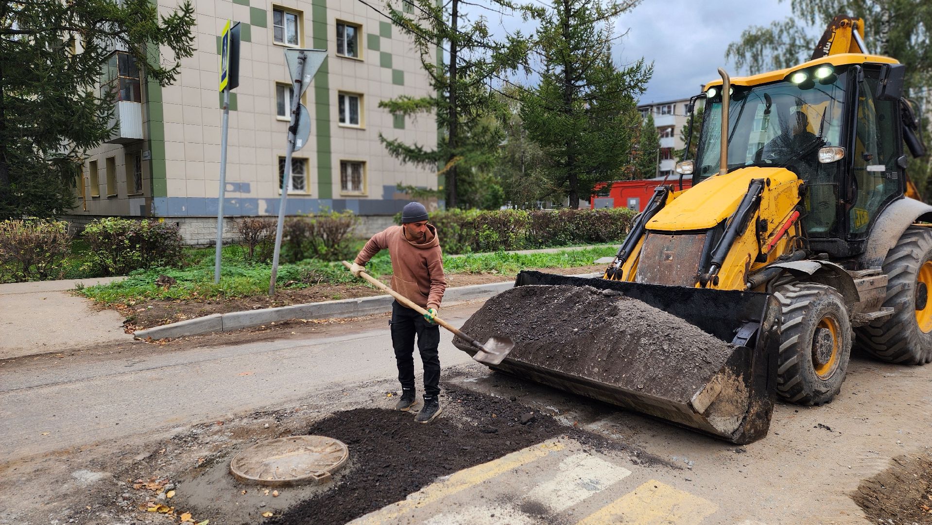 клин, благоустройство, улица менделеева, асфальт,