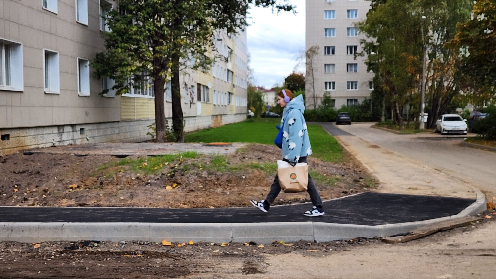 клин, благоустройство, улица менделеева, асфальт,