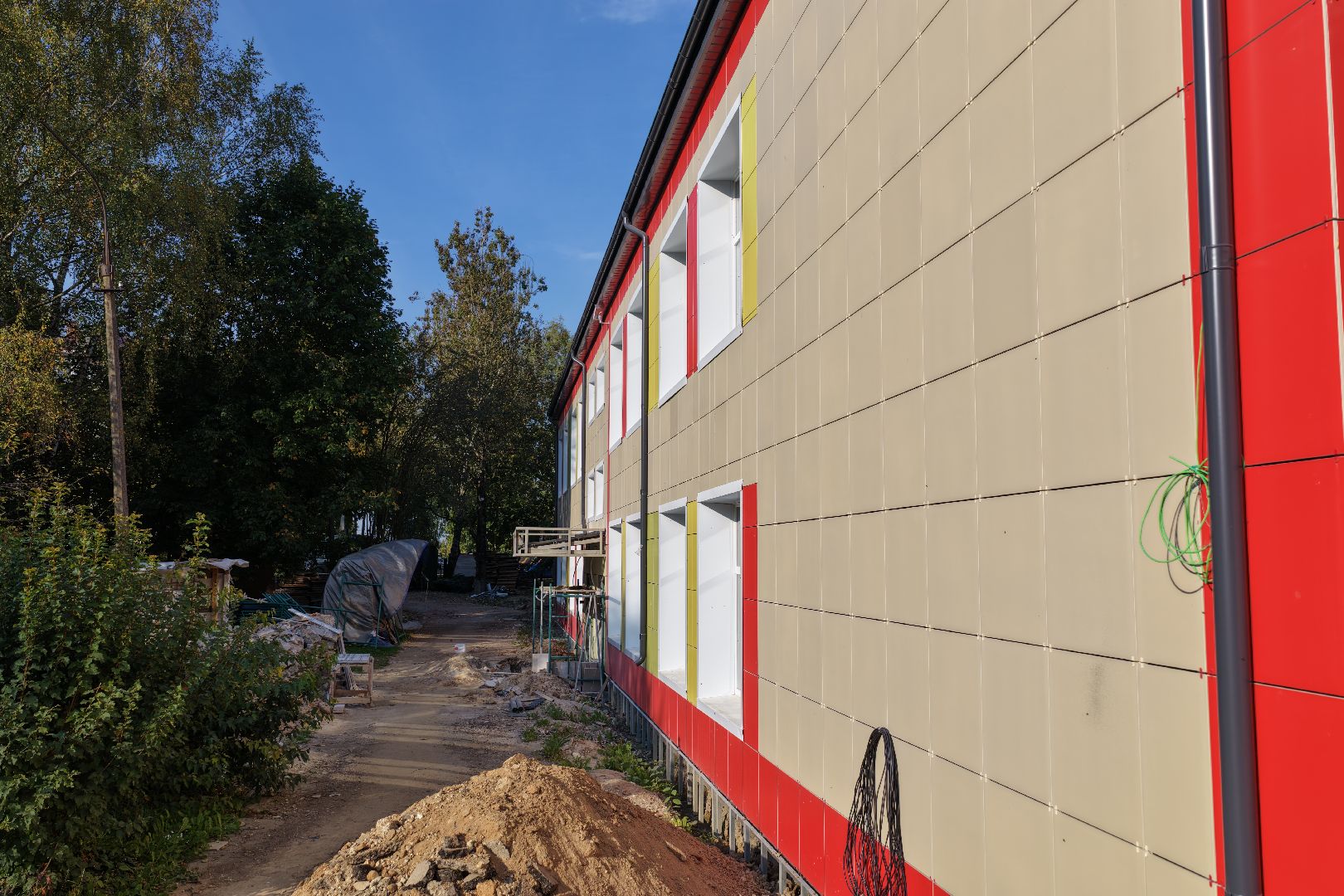 видео с коптера, детский сад малыш,