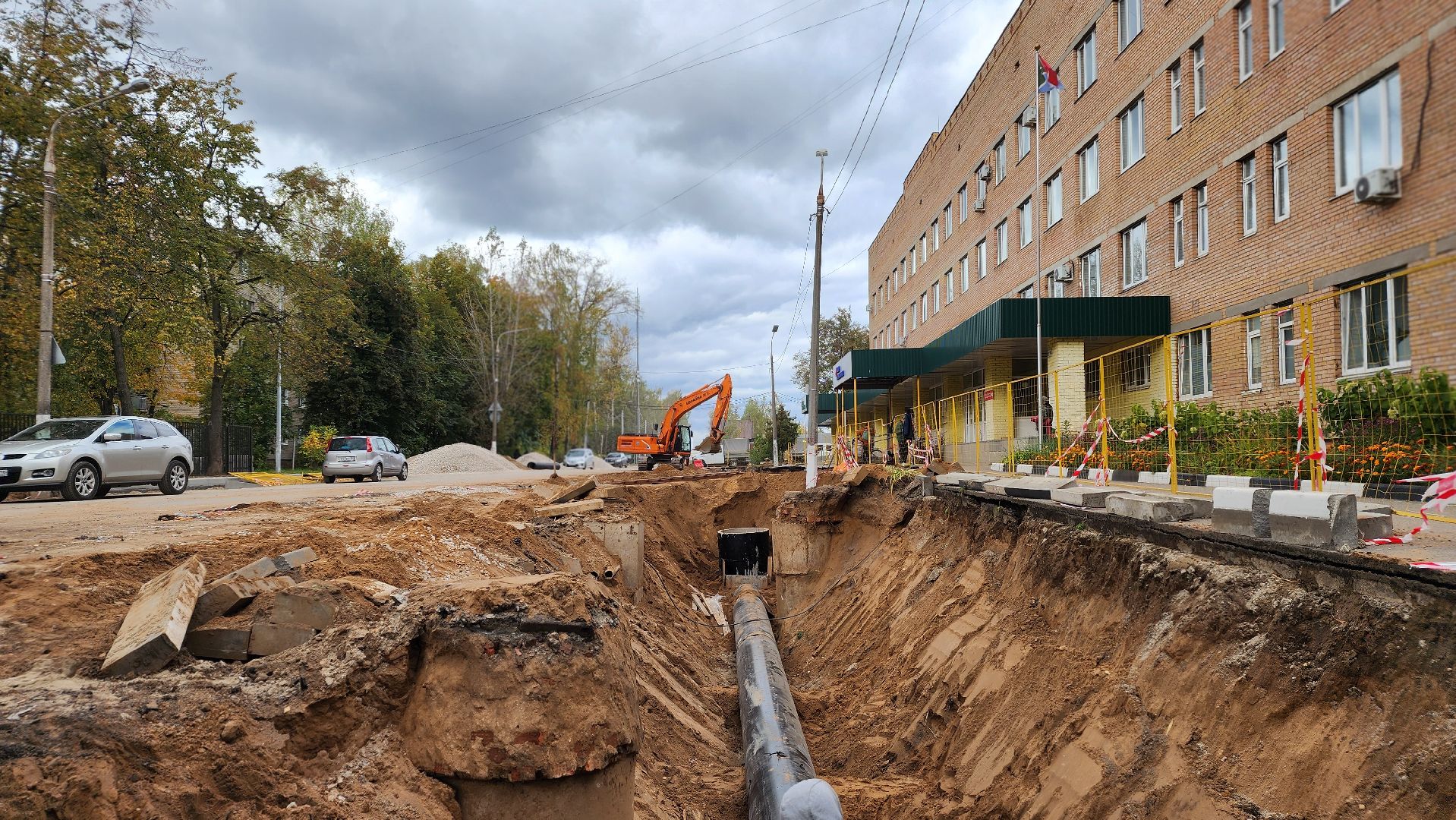 ремонт дороги, лосино-петровский,