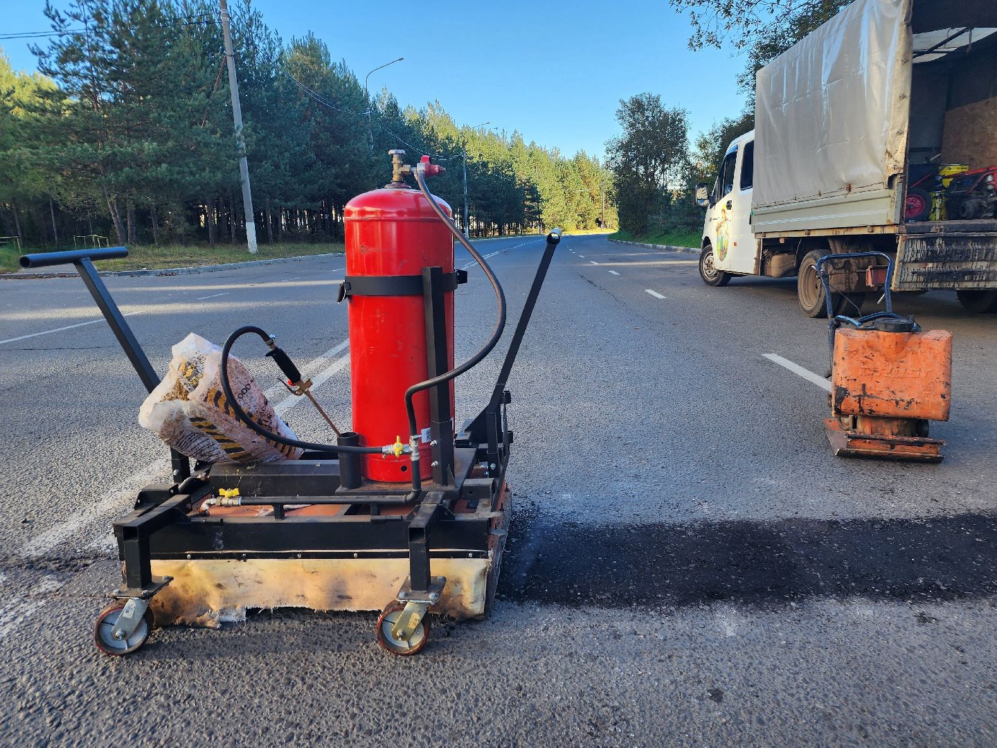 фрязино, ремонт дорог, ямочный ремонт,