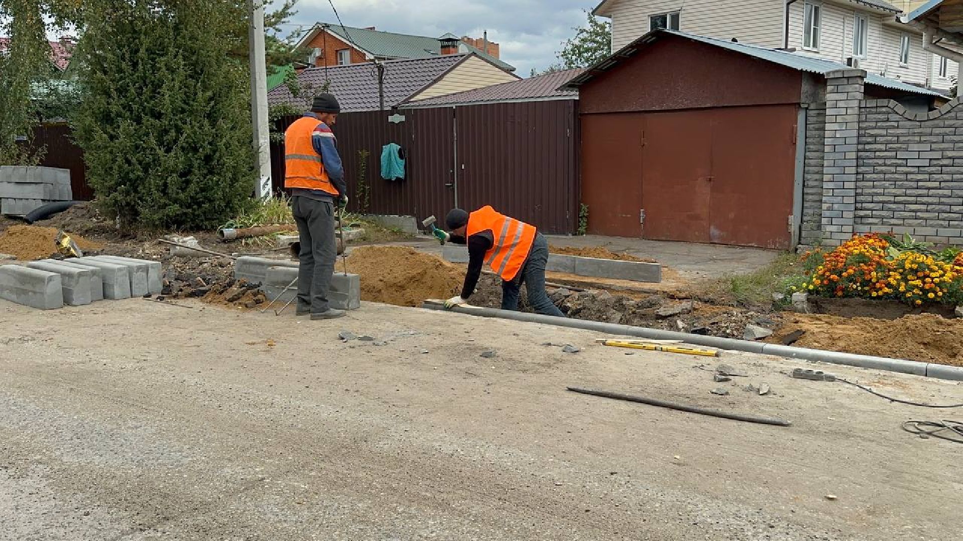 дороги, домодедово, новый тротуар,