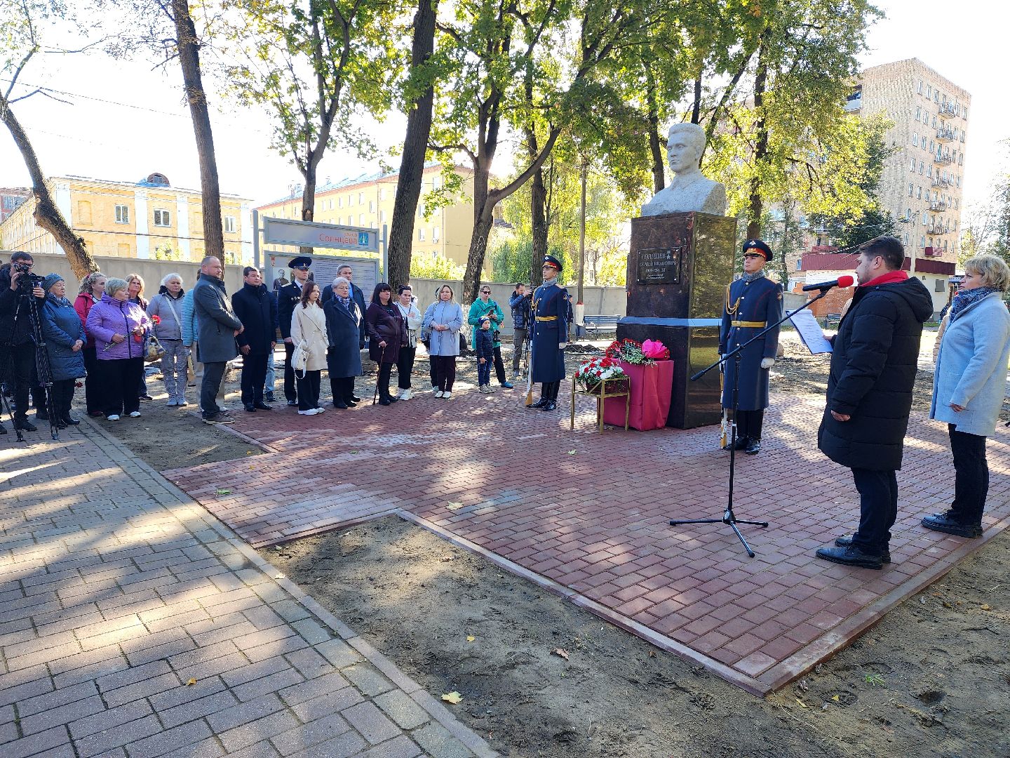 раменское, общество, памятник герою сергею ивановичу солнцеву,  открытие нового мемориала на улице солнцева,