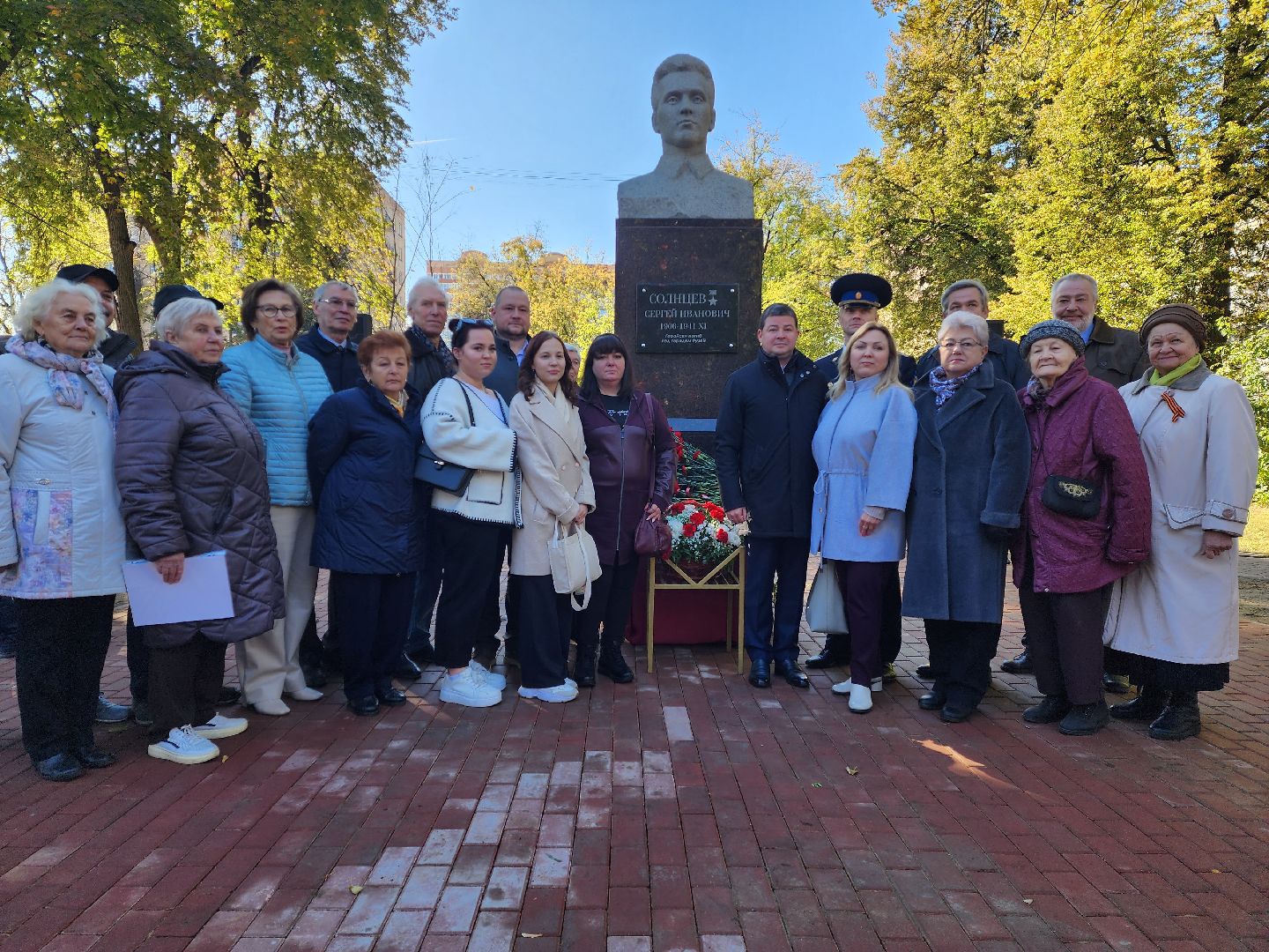 раменское, общество, памятник герою сергею ивановичу солнцеву,  открытие нового мемориала на улице солнцева,