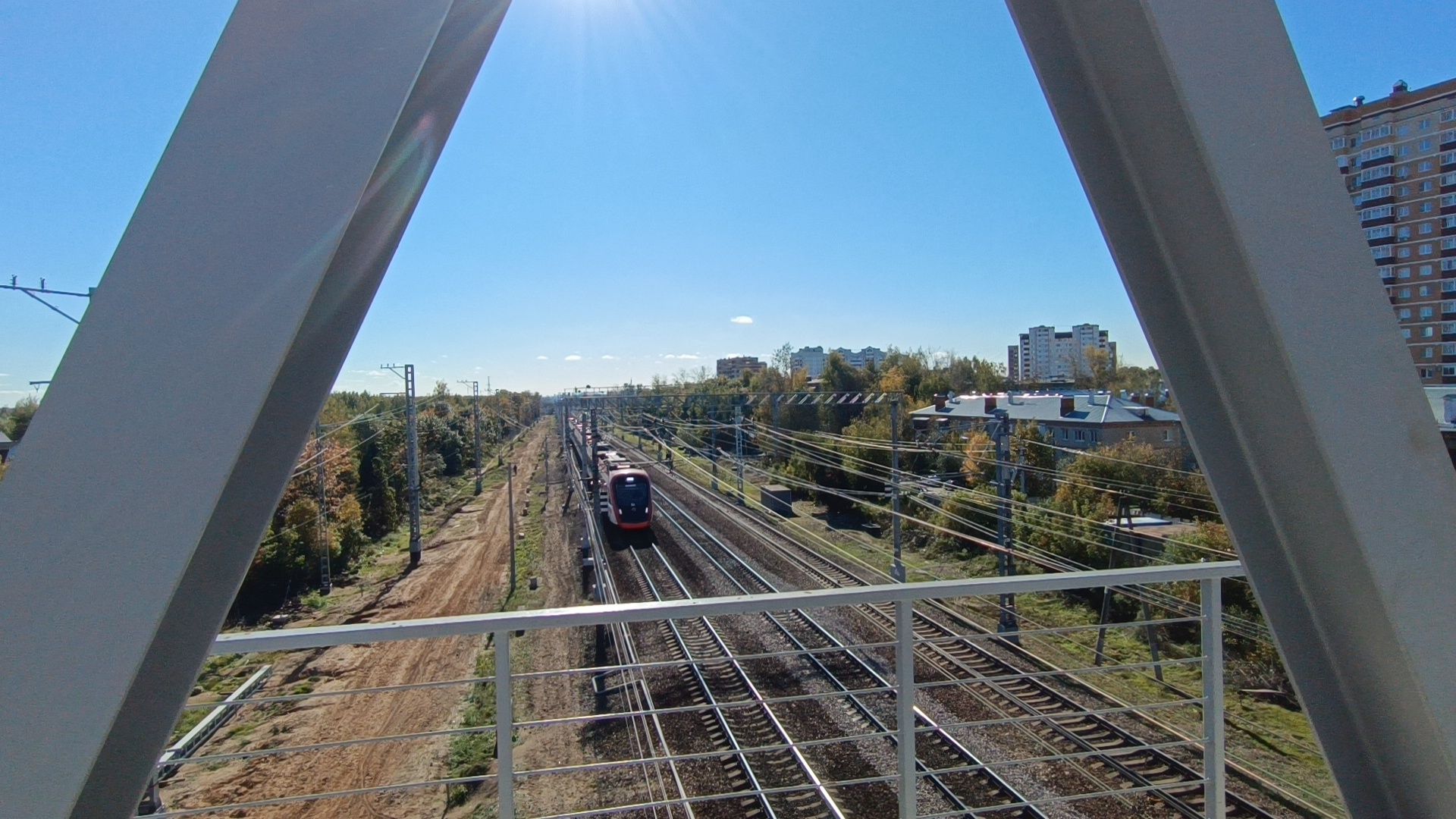 пешеходный надземный переход, лобня, мцд,