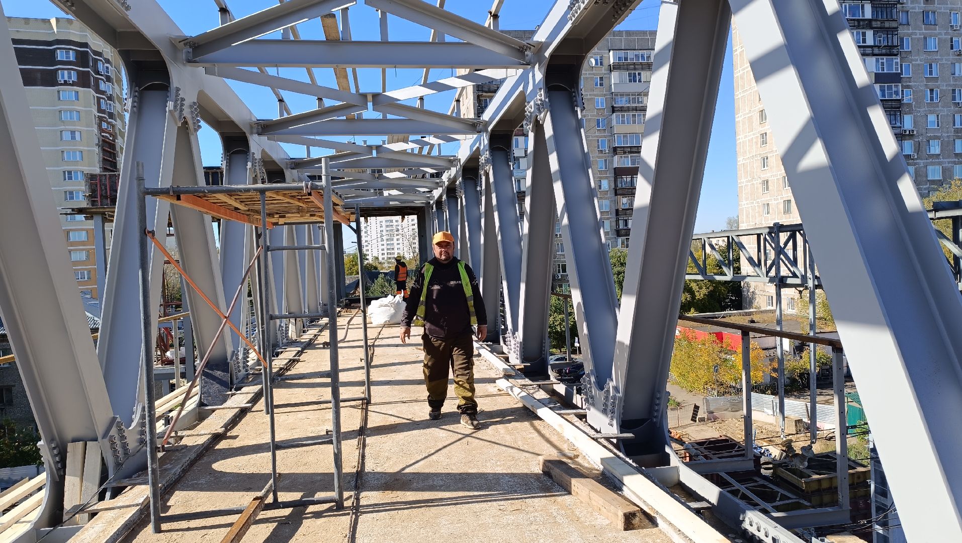 пешеходный надземный переход, лобня, мцд,