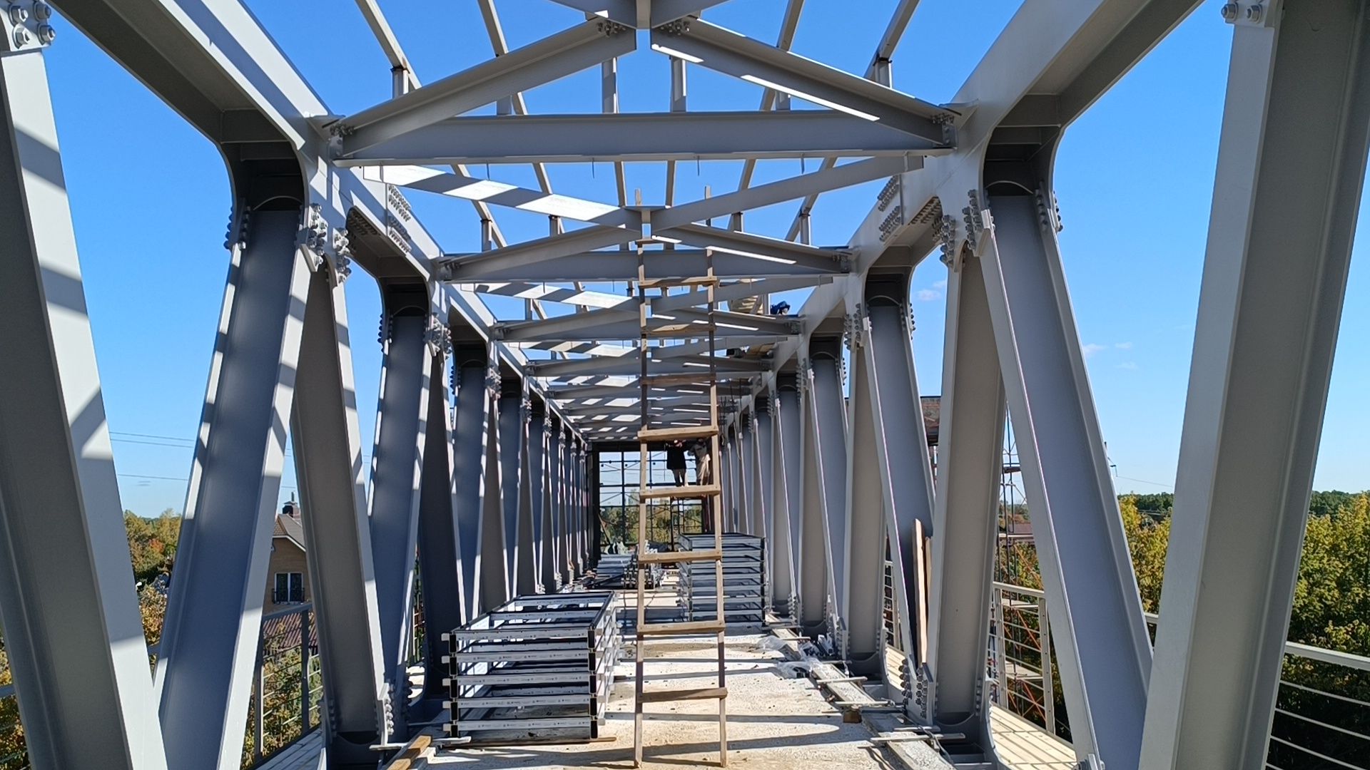 пешеходный надземный переход, лобня, мцд,