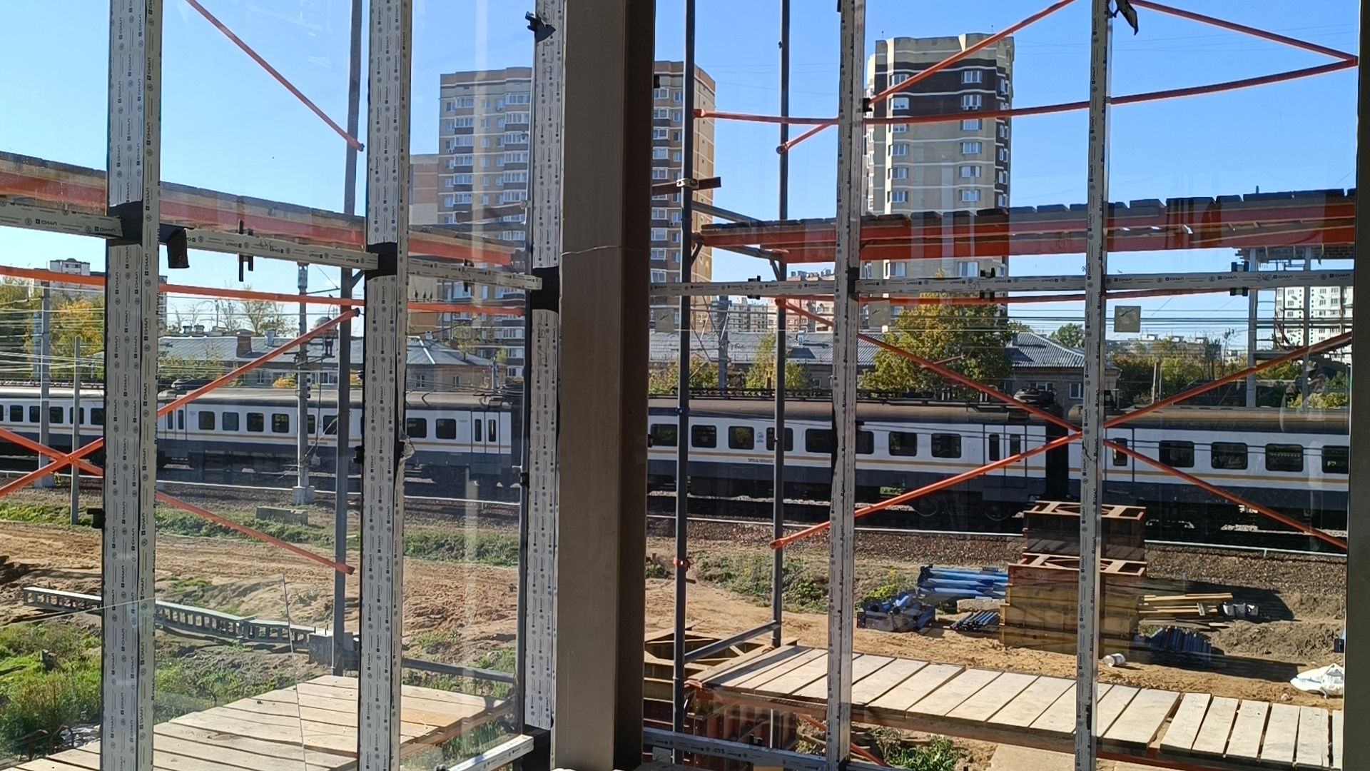 пешеходный надземный переход, лобня, мцд,