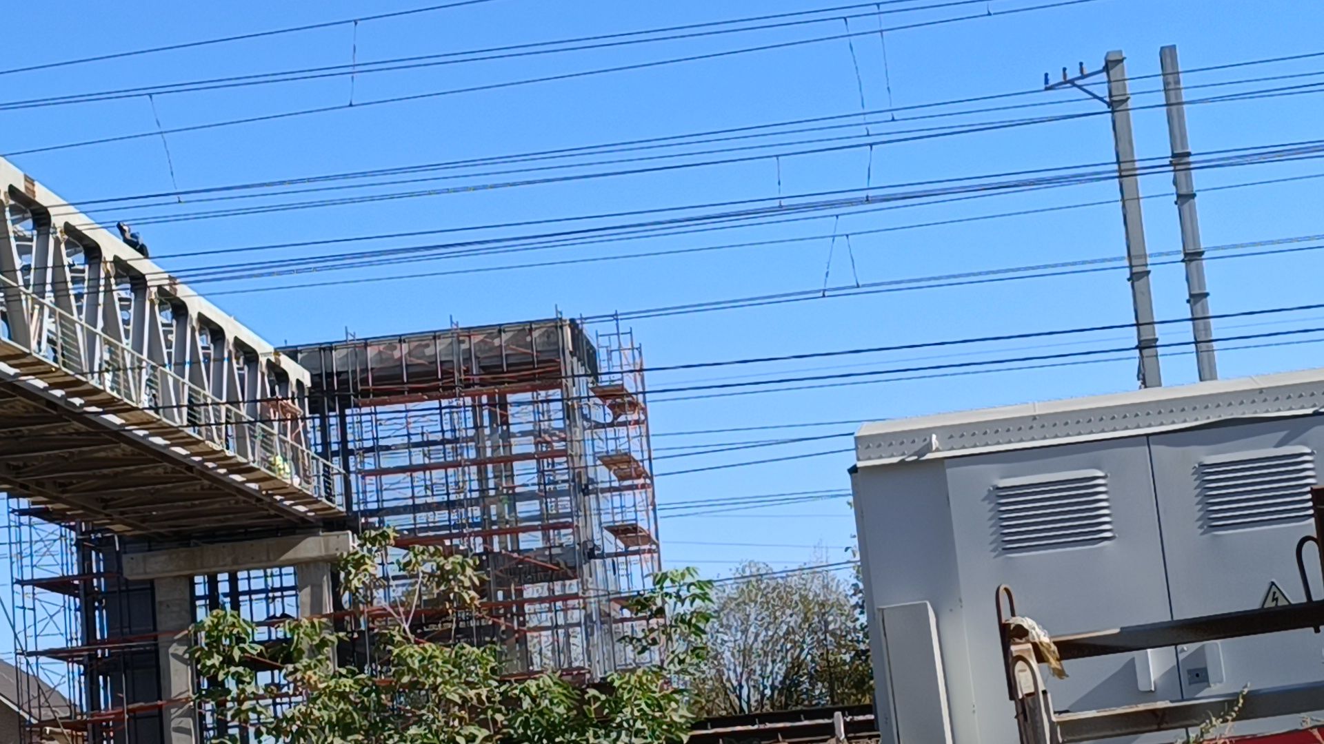 пешеходный надземный переход, лобня, мцд,