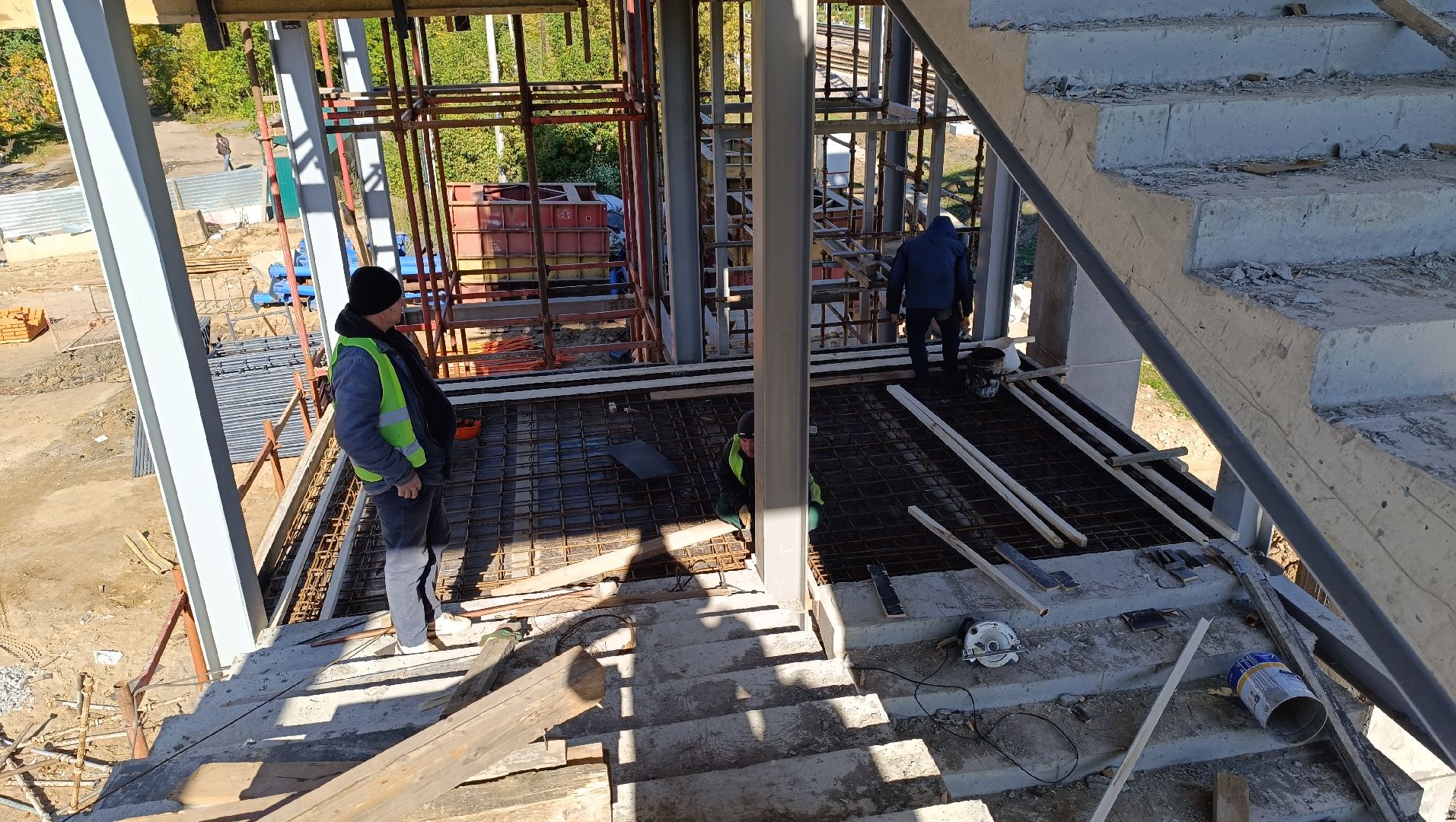 пешеходный надземный переход, лобня, мцд,