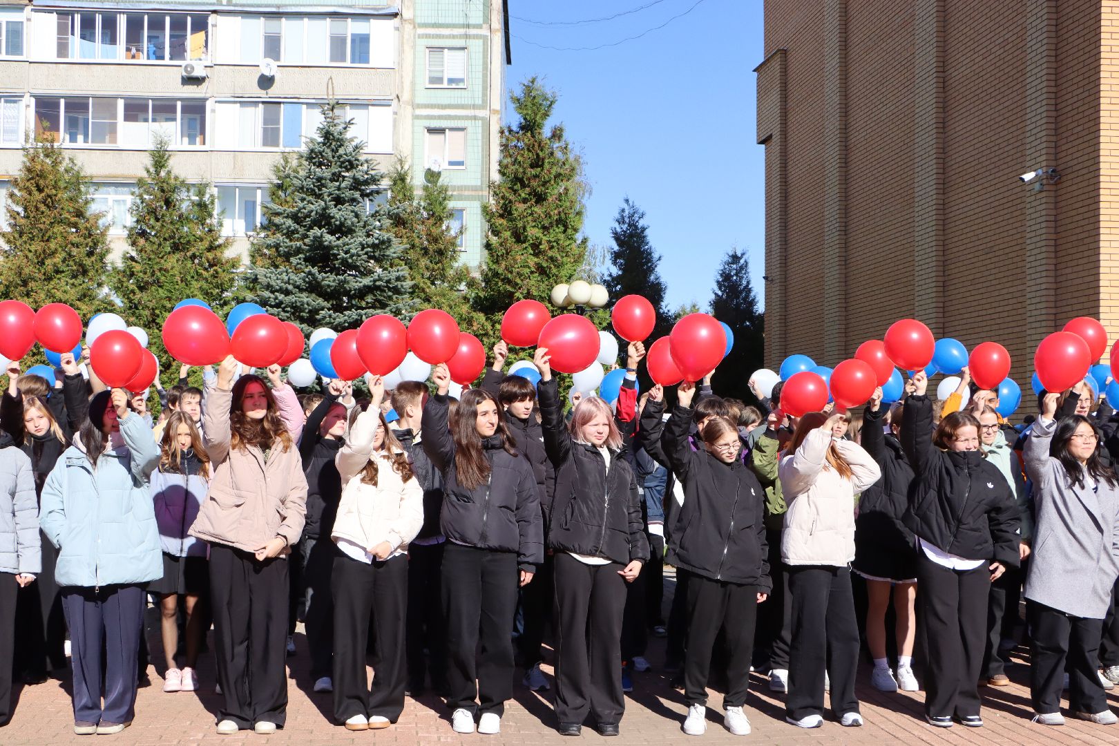 день воссоединения, серебряные пруды,  молодая гвардия серебряные пруды, флешмоб, школа чуйкова, новые территории,