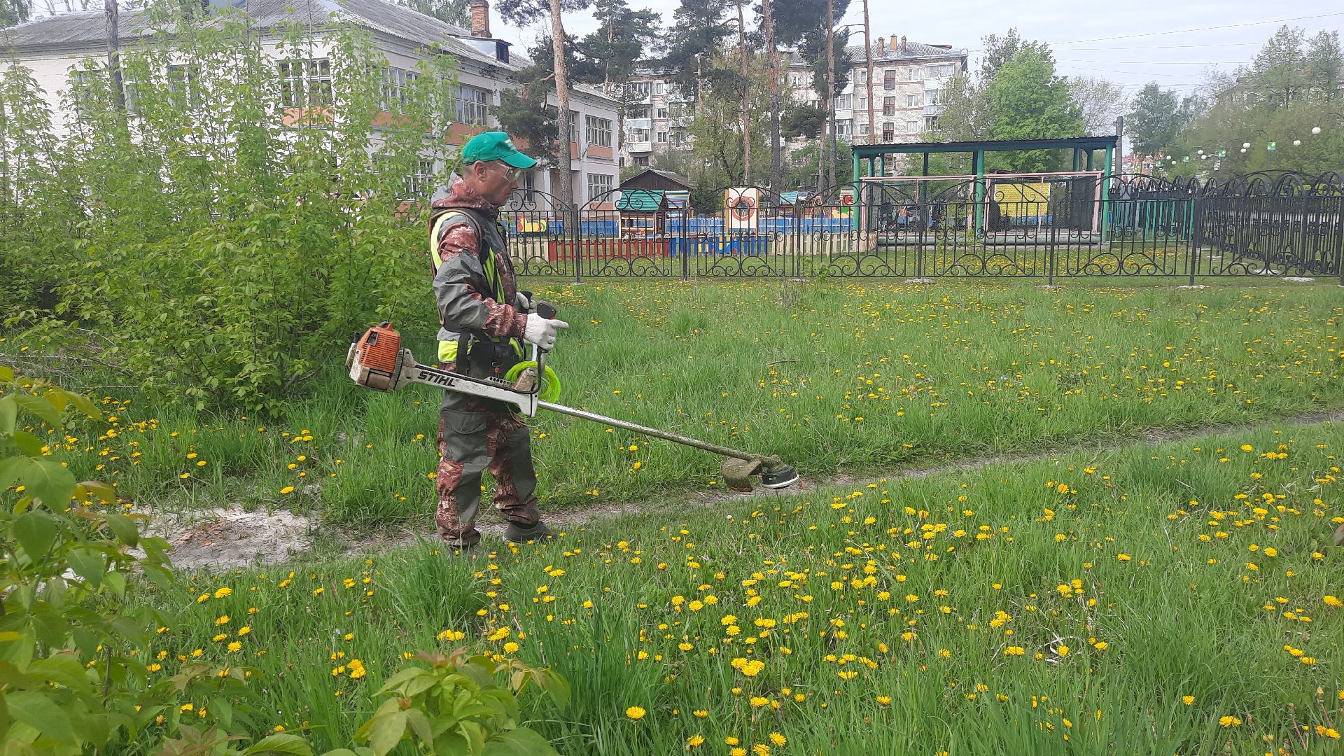 Шатура, покос травы, благоустройство,