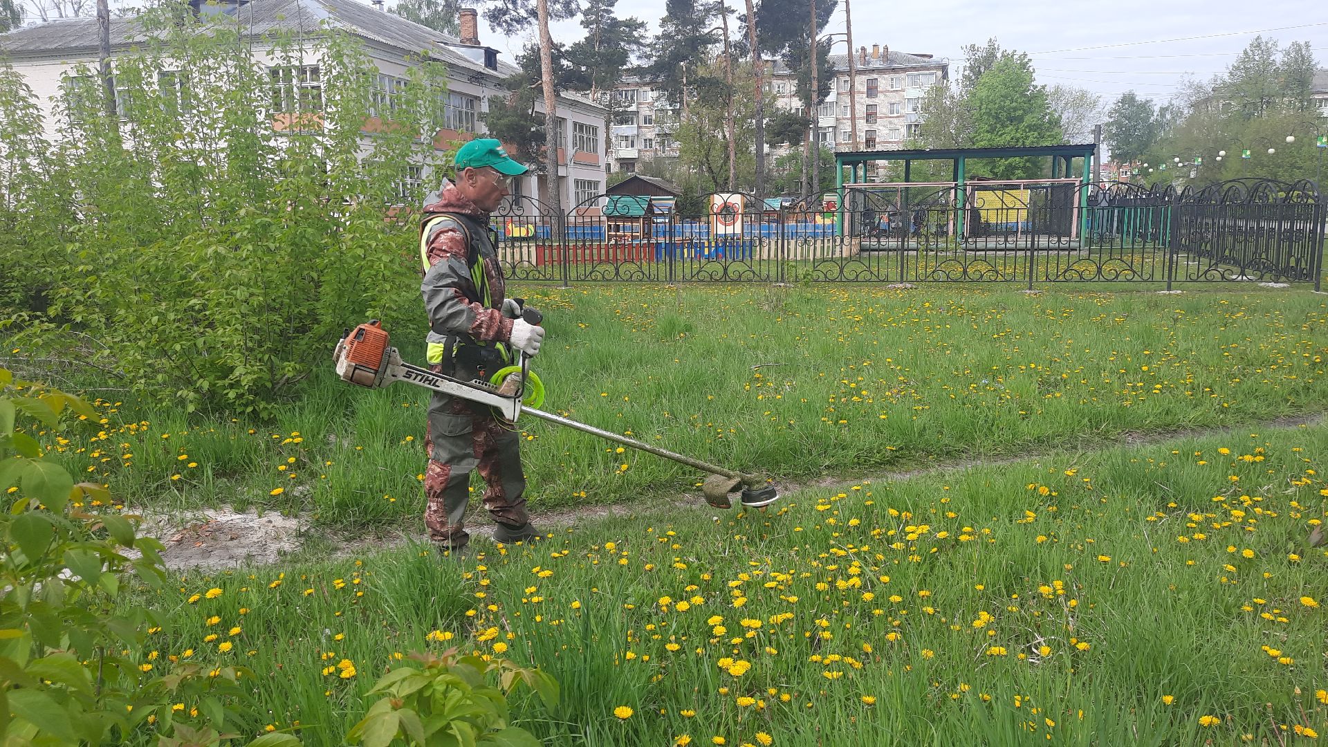 Шатура, покос травы, благоустройство,