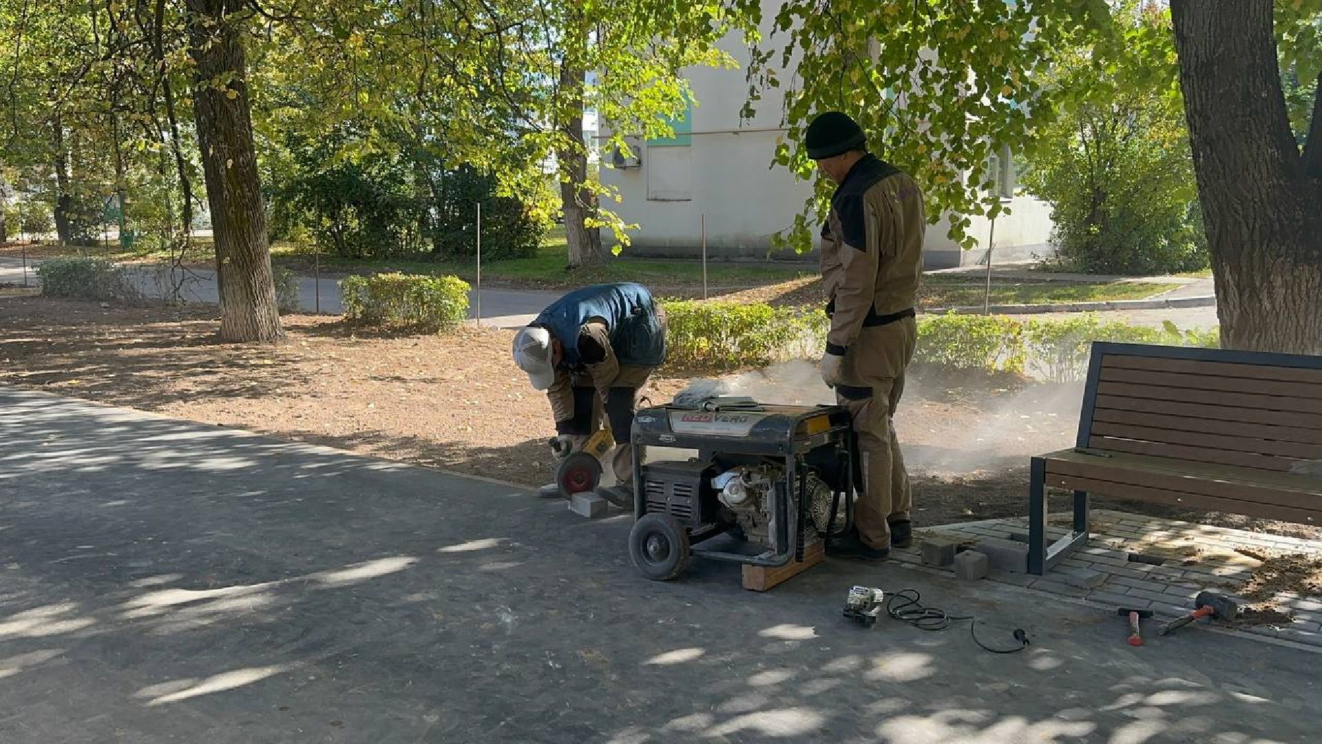 благоустойство, домодедово, сквер,