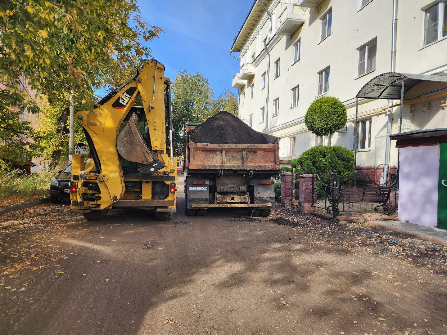 фрязино, благоустройство дворов, укладка бордюров, асфальтирование дворов,
