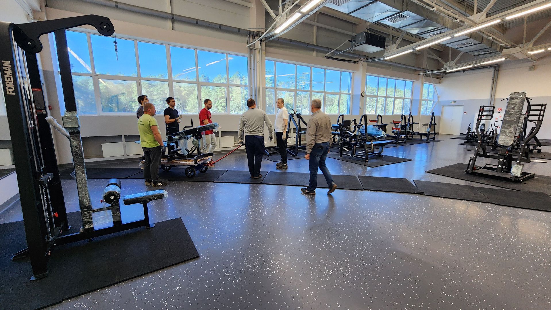 спорт, спортивная школа протвино, ремонт тренажерного зала,