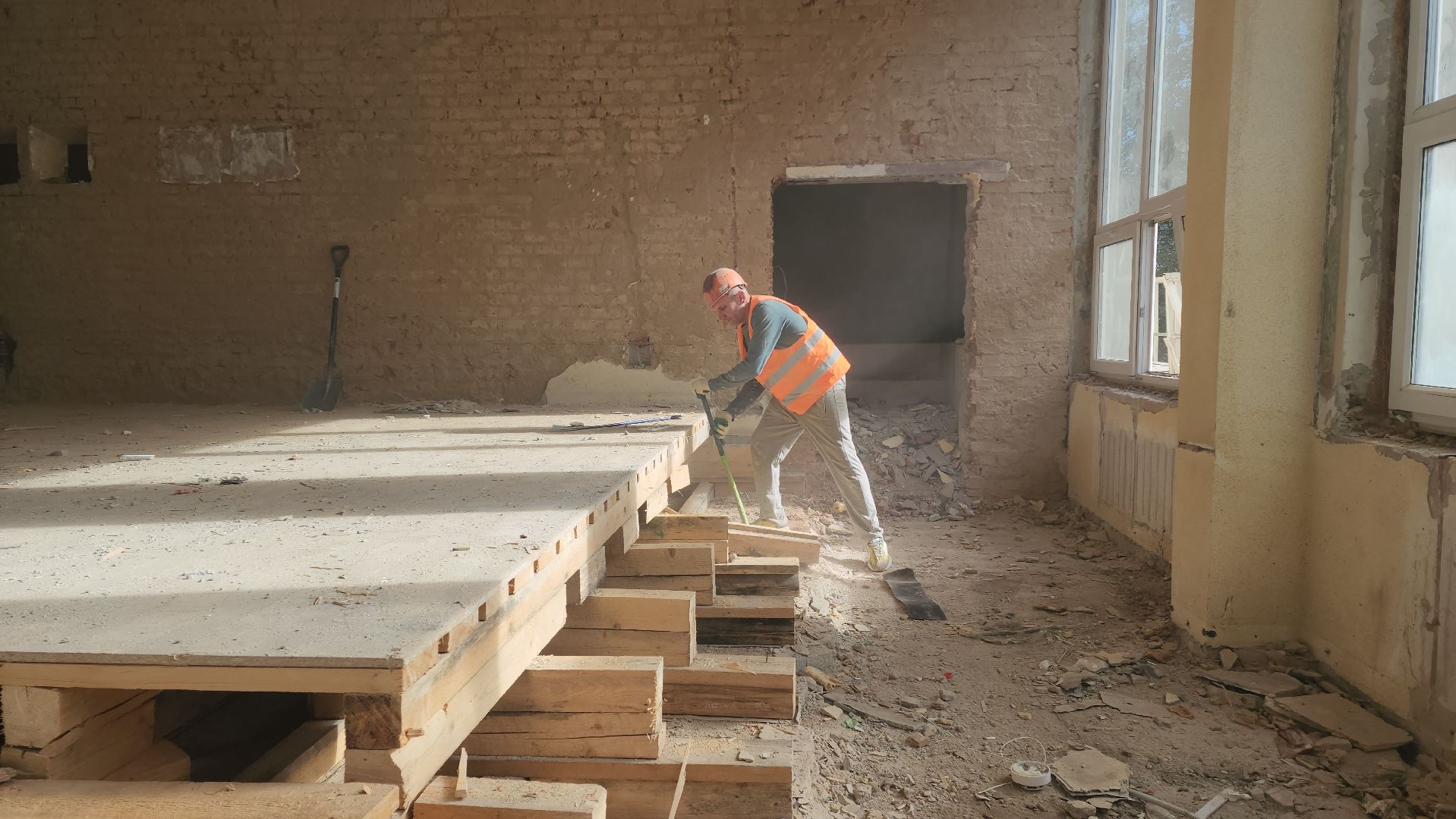 капитальный  ремонт, Капитальный ремонт школы, Лобня,