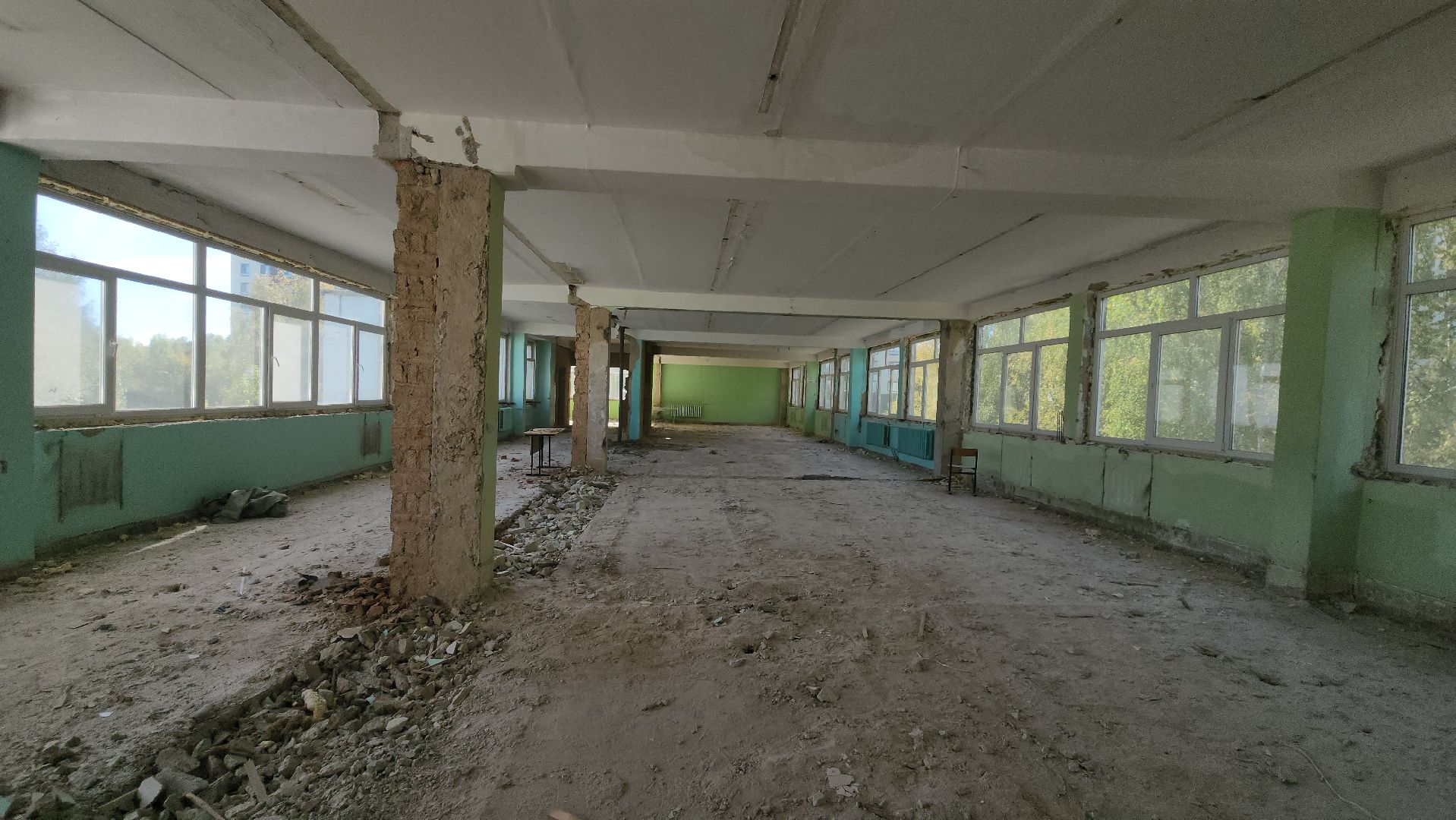 капитальный  ремонт, Капитальный ремонт школы, Лобня,