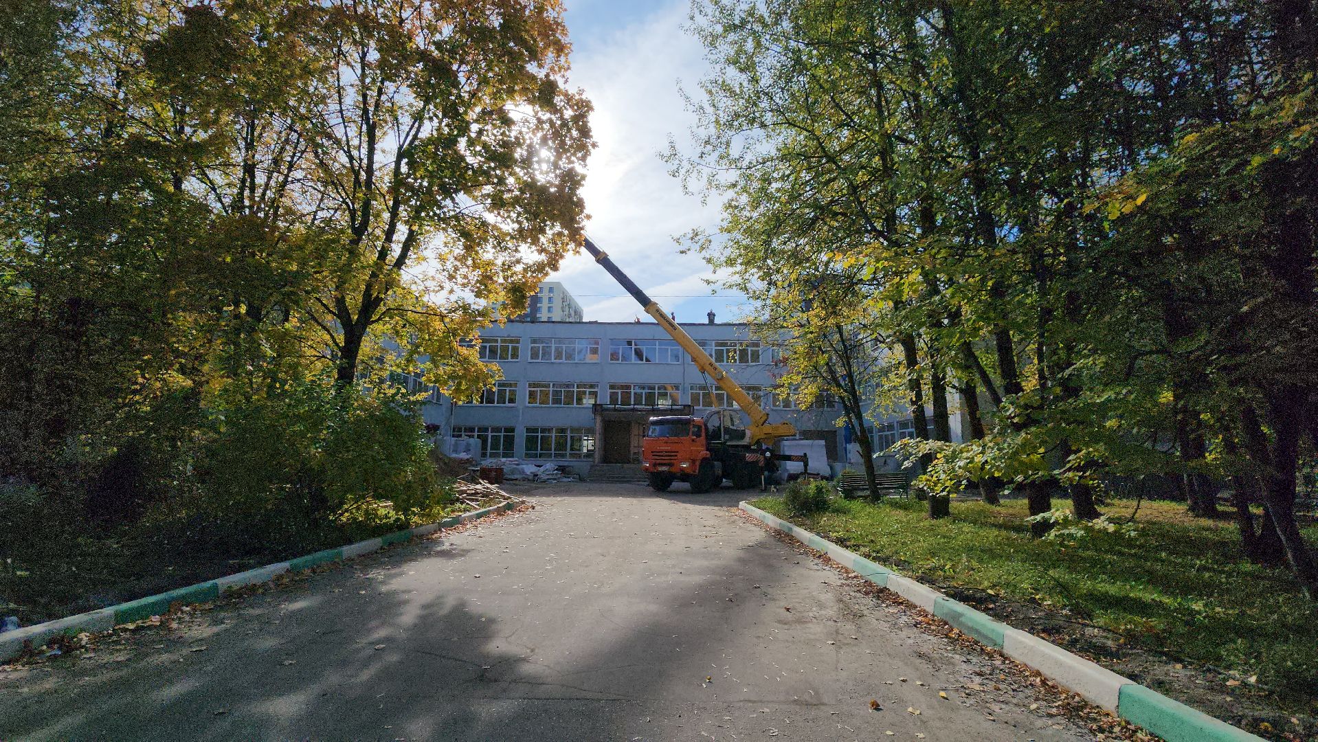 капитальный  ремонт, Капитальный ремонт школы, Лобня,