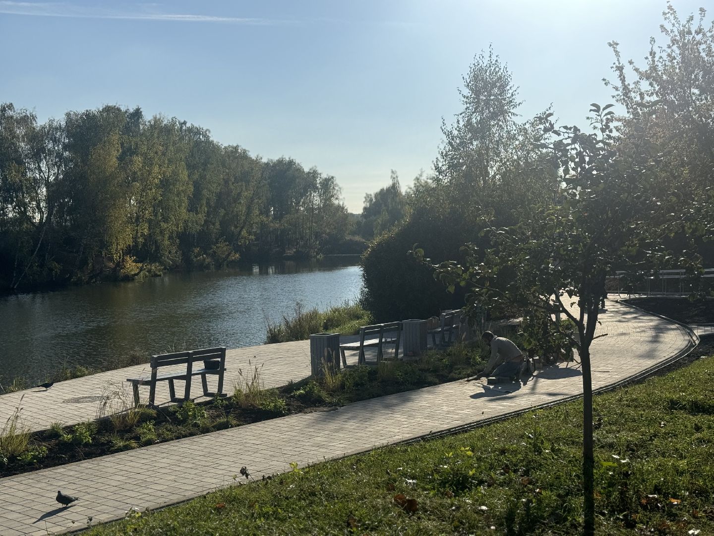 набережная , благоустройство сквера ,  ленинский городской округ,