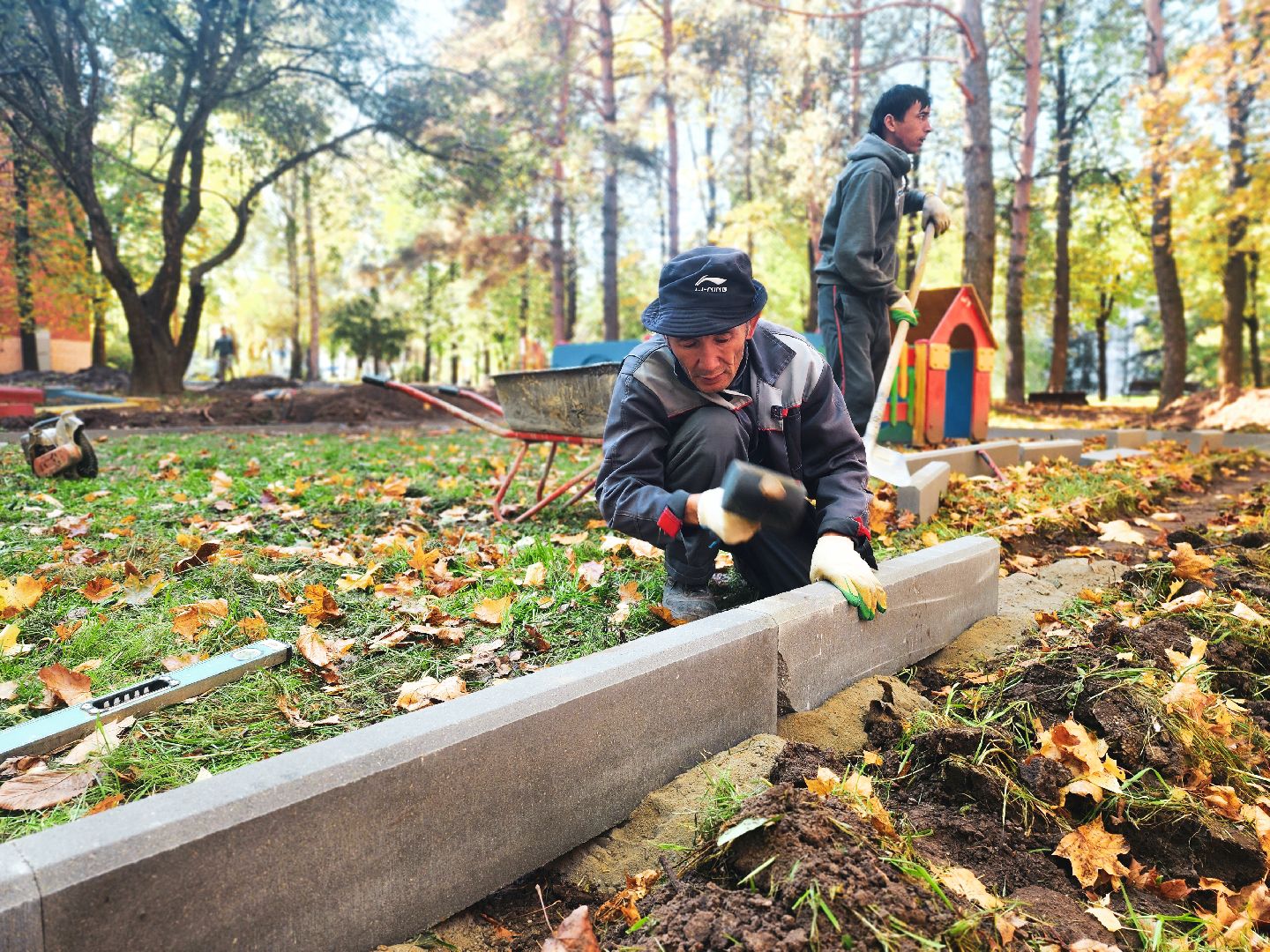пущино, серпухов, комплексное благоустройство двора,