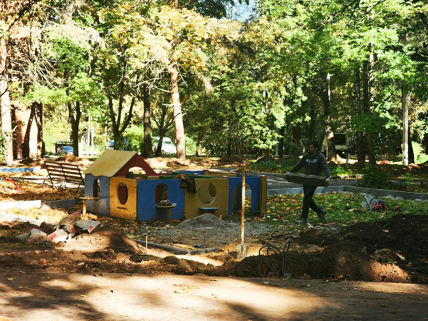 пущино, серпухов, комплексное благоустройство двора,