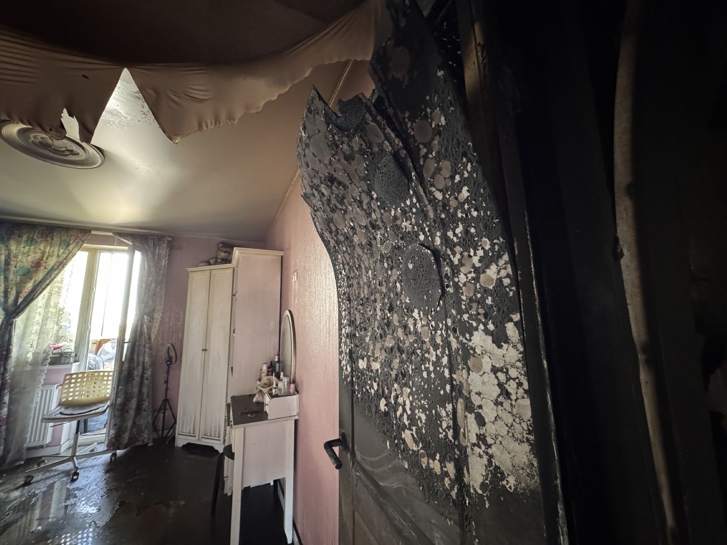 Пожар в Одинцово, Пострадавших нет, Все сгорело,