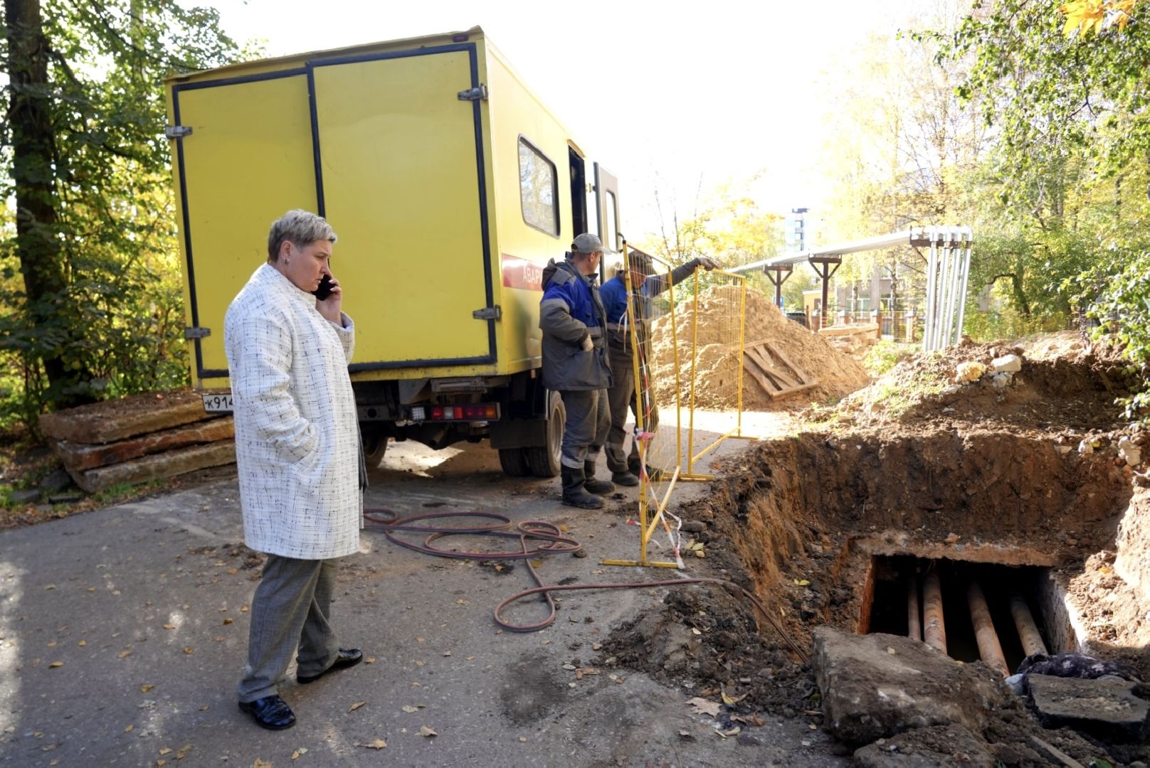 отопительный сезон , жкх , утечка на сетях , авария на сетях , сергиево-посадский городской округ, сергиев посад,