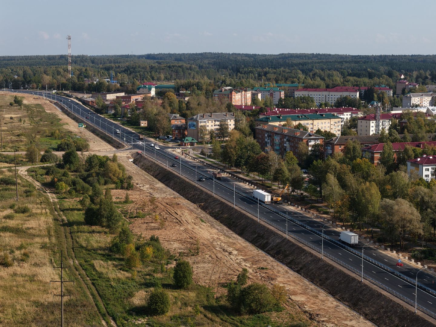 видео с коптера, трасса м-9 балтия,