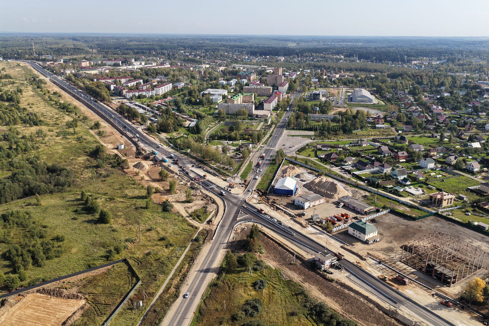 видео с коптера, трасса м-9 балтия,