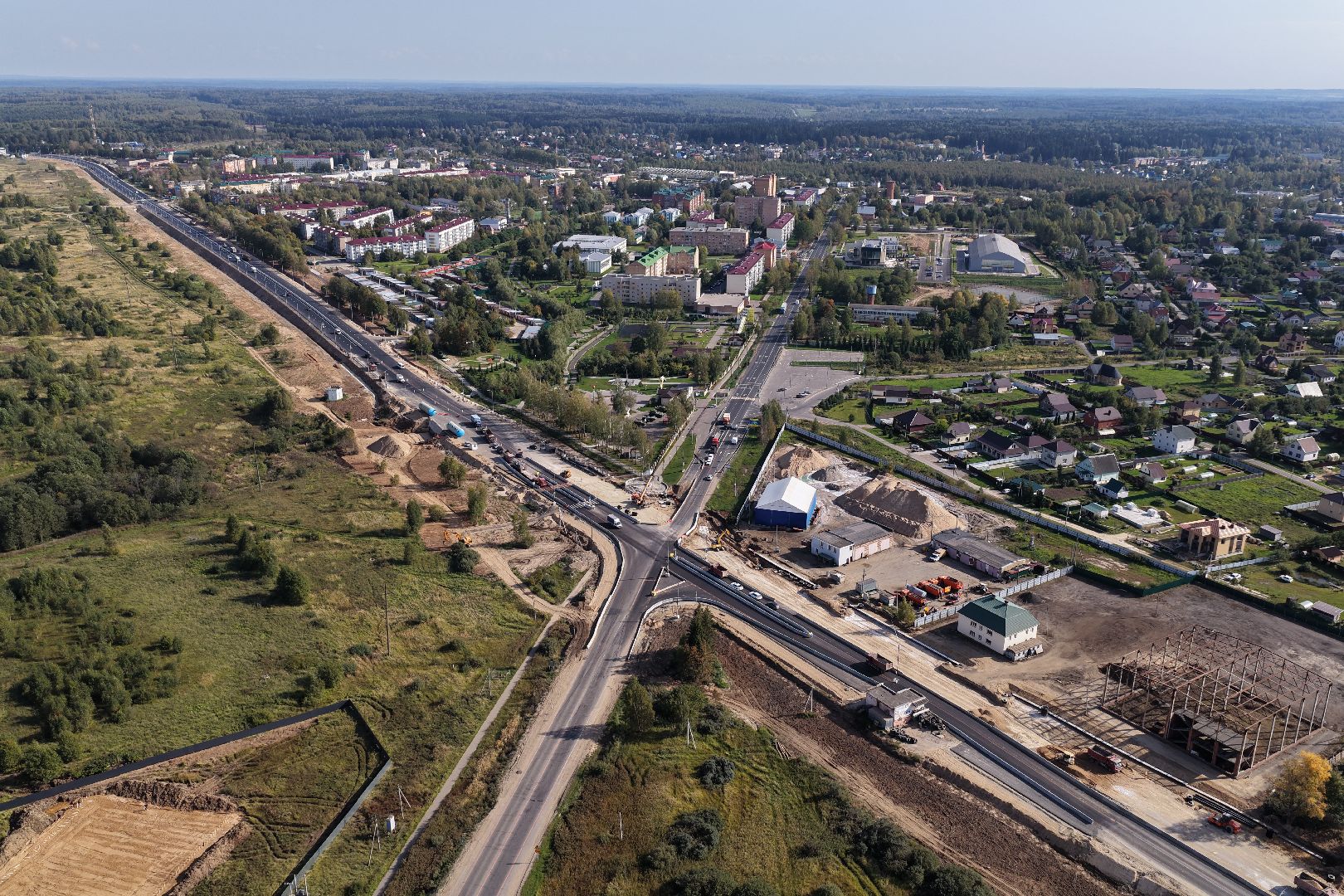 видео с коптера, трасса м-9 балтия,