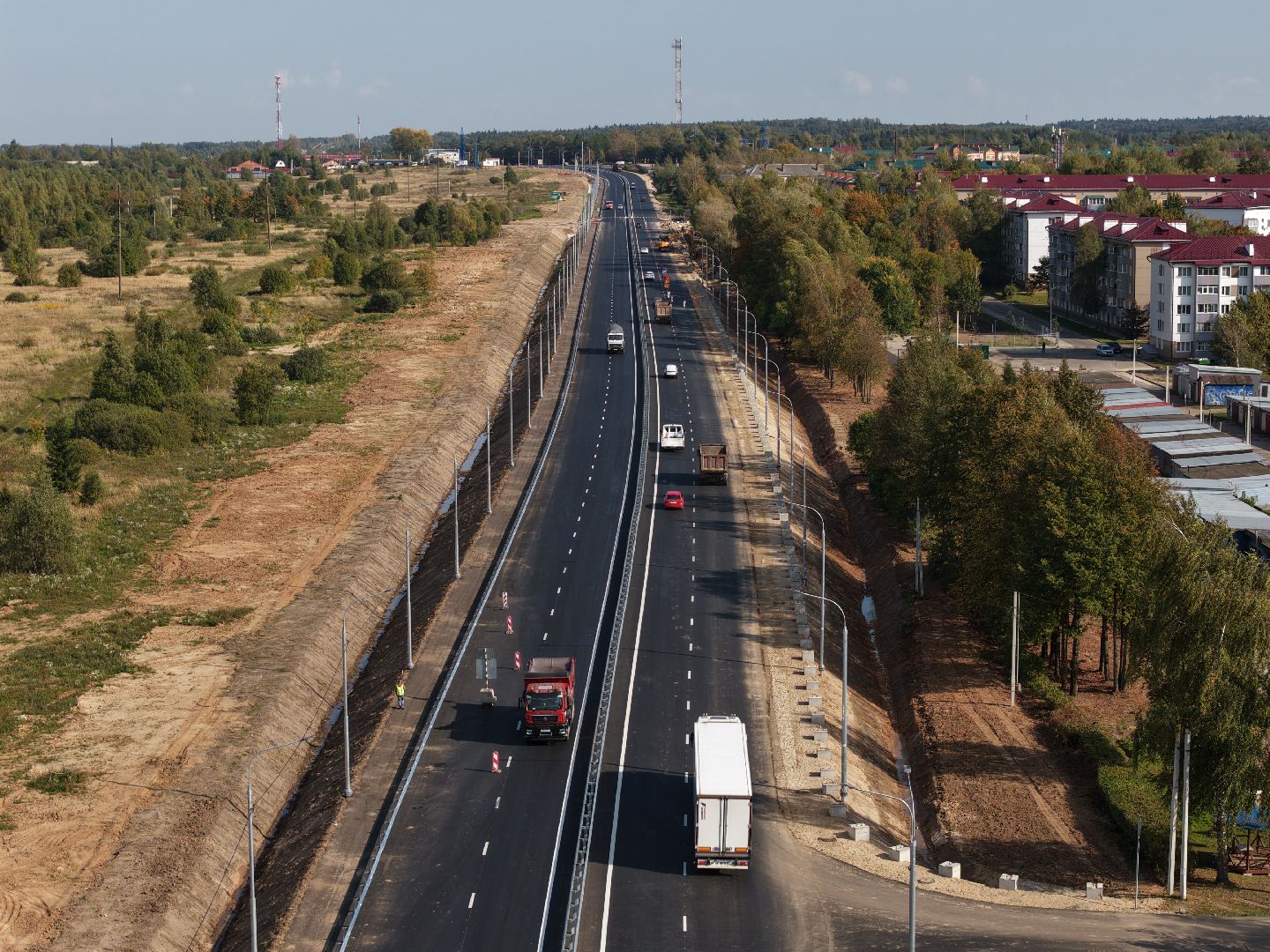 видео с коптера, трасса м-9 балтия,
