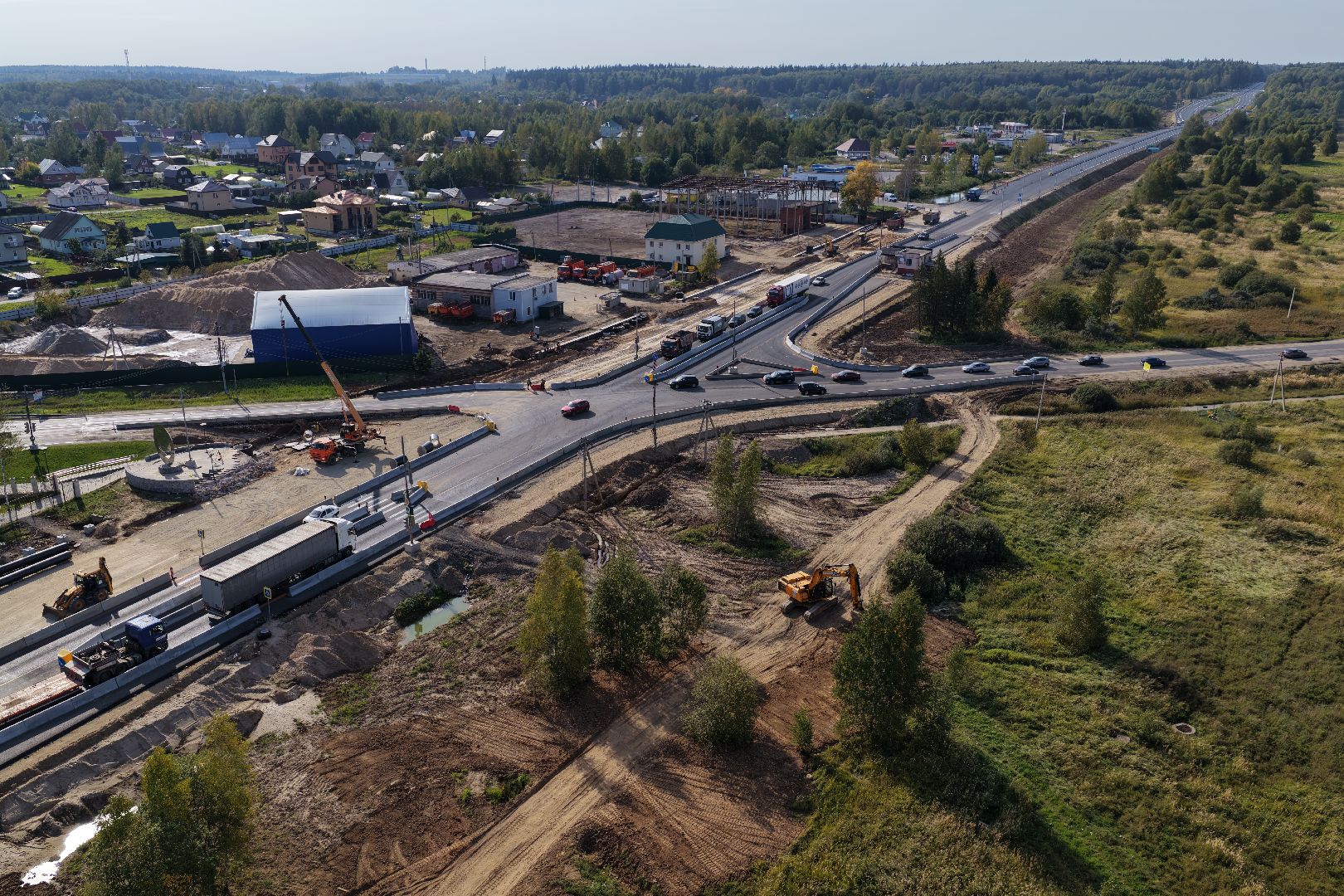 видео с коптера, трасса м-9 балтия,
