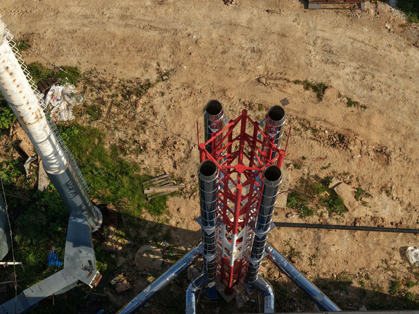 видео с коптера, котельная в шаховской,