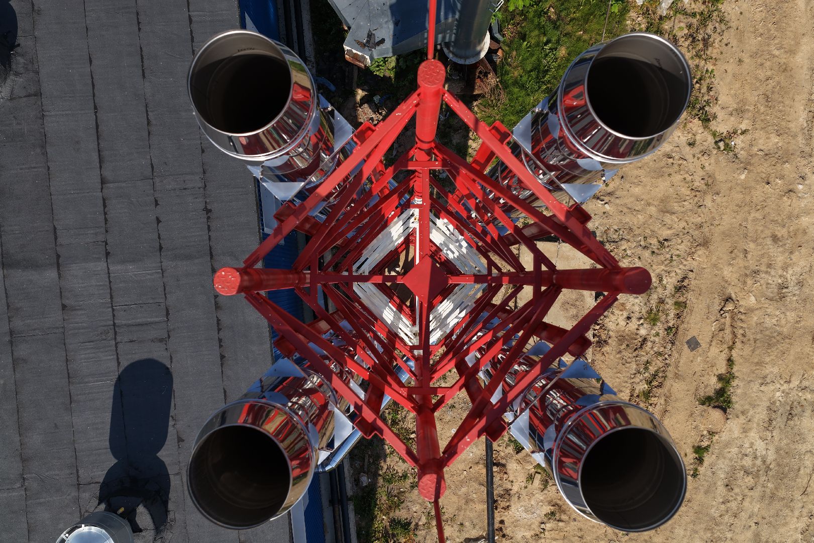 видео с коптера, котельная в шаховской,