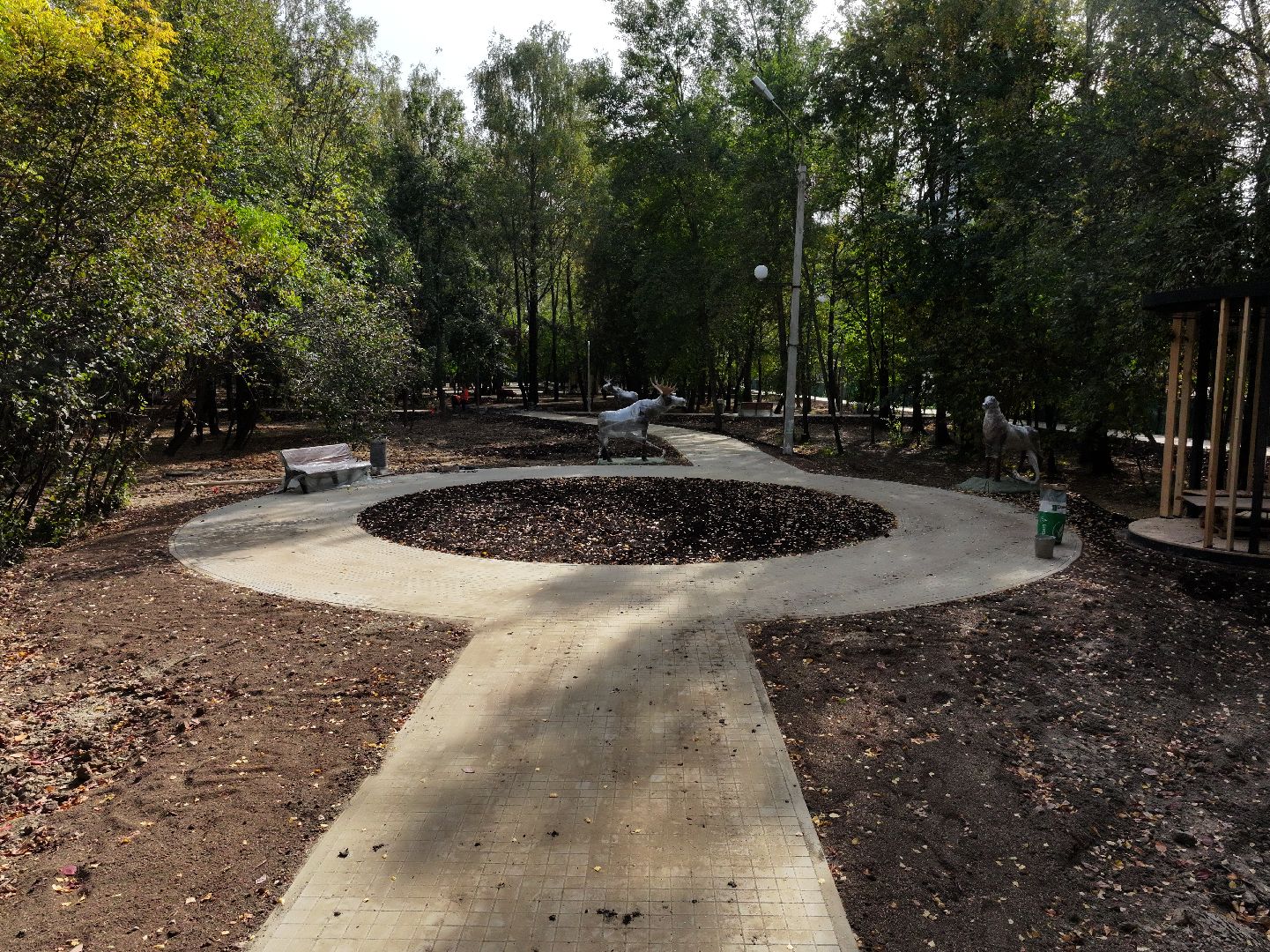 видео с коптера, парк питомник в серпухове, благоустройство в серпухове,