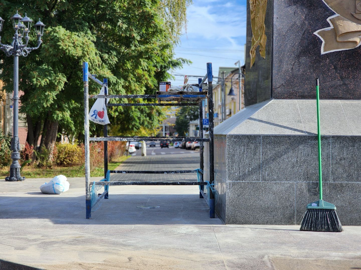 ремонт памятника, благоустройство, сквер бугрова, ногинск, богородский городский округ,