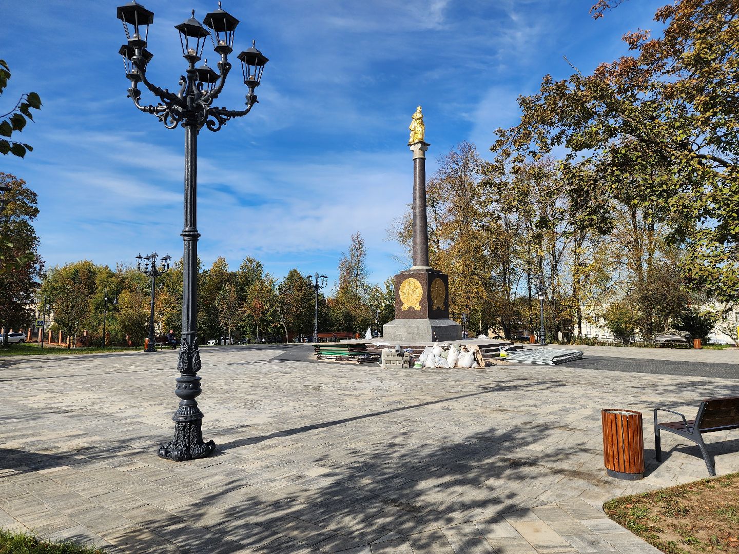 ремонт памятника, благоустройство, сквер бугрова, ногинск, богородский городский округ,
