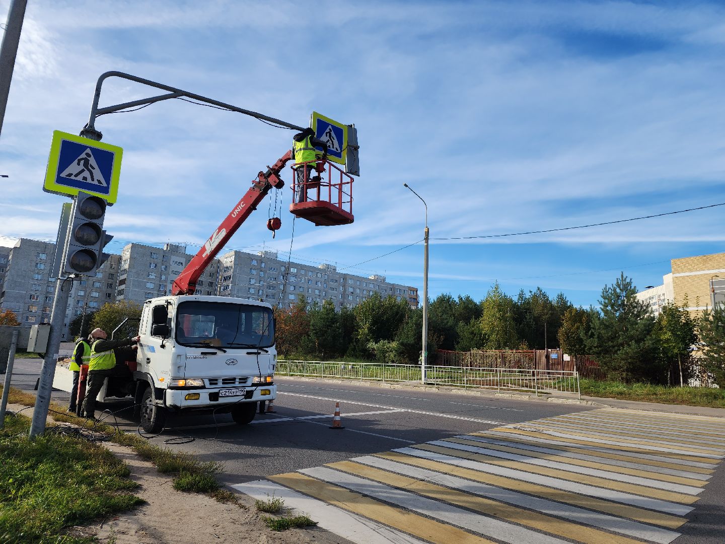 фрязино, светофор, безопасный переход, безопасное движение,