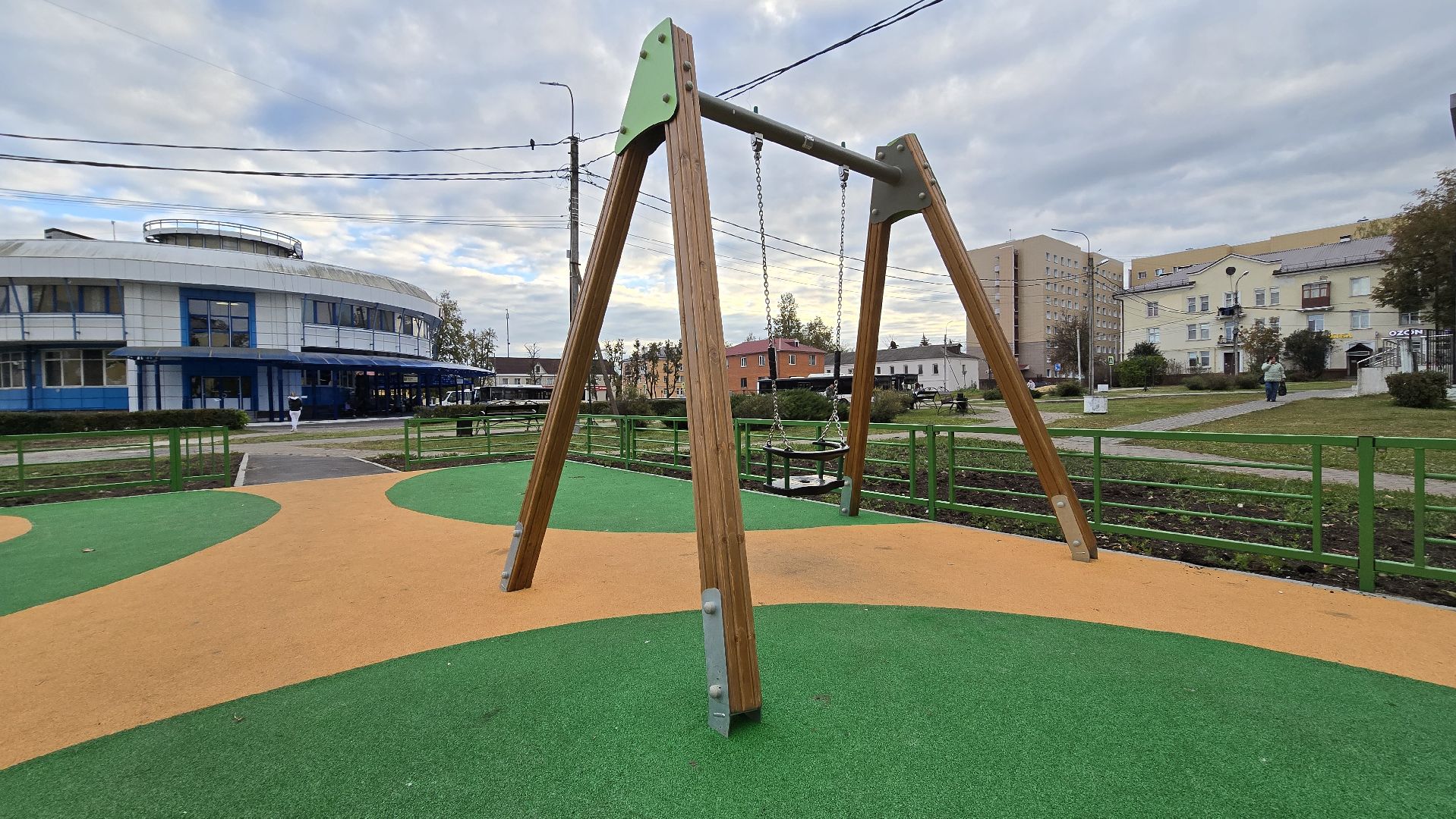 Коломна, Озеры, новая детская площадка,