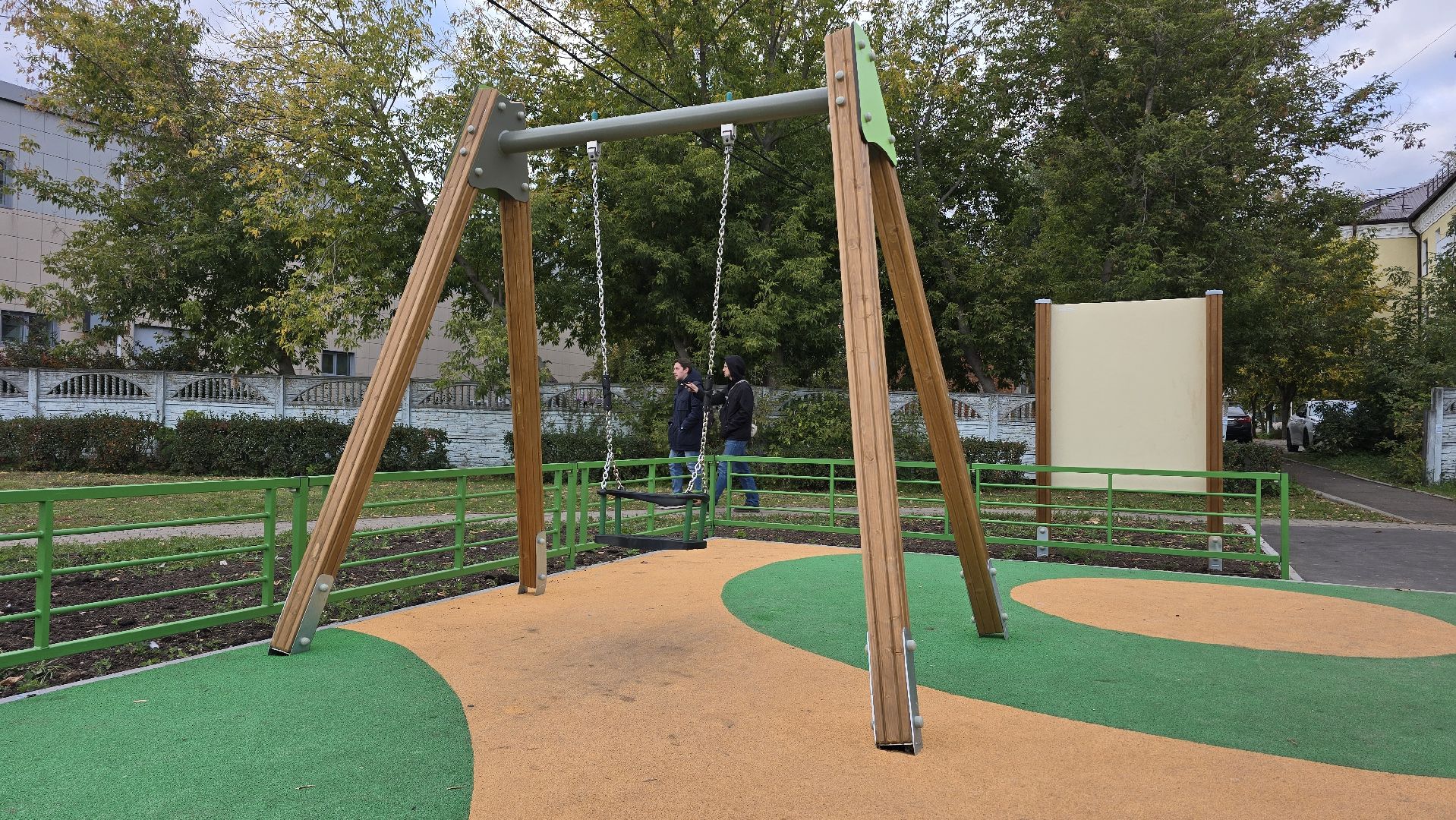 Коломна, Озеры, новая детская площадка,