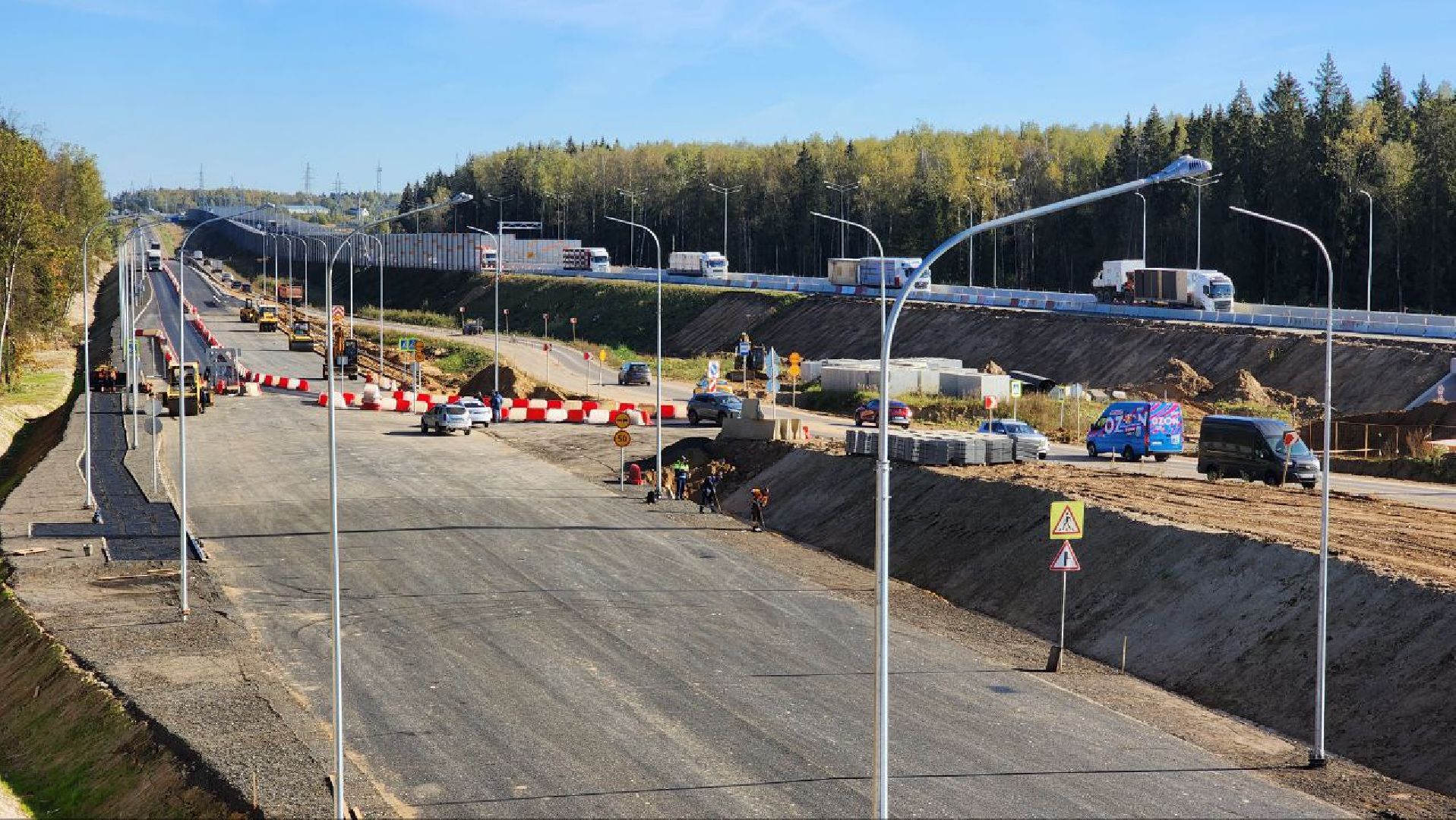 Дмитров, Развязка на ЦКАД, Дмитровское шоссе, Автобан, Минтранс,